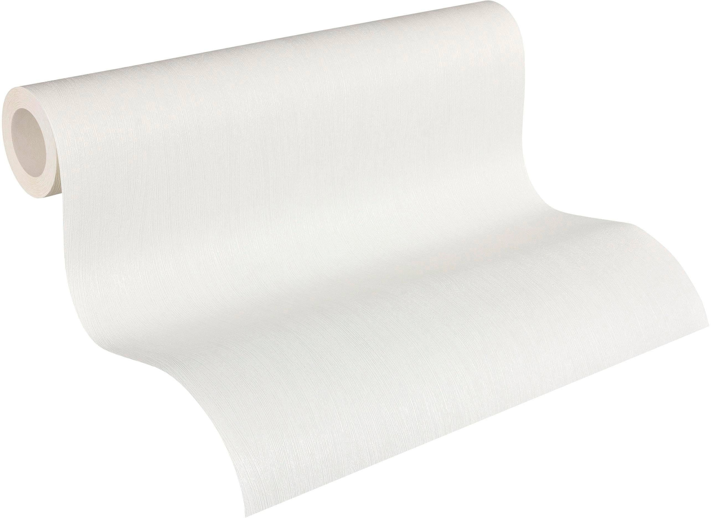 A.S. Création Vliestapete »Meistervlies« einfarbig | uni | unifarben leicht strukturiert Uni Tapete Uni Überstreichbar Tapeten Wohnzimmer Schlafzimmer Design