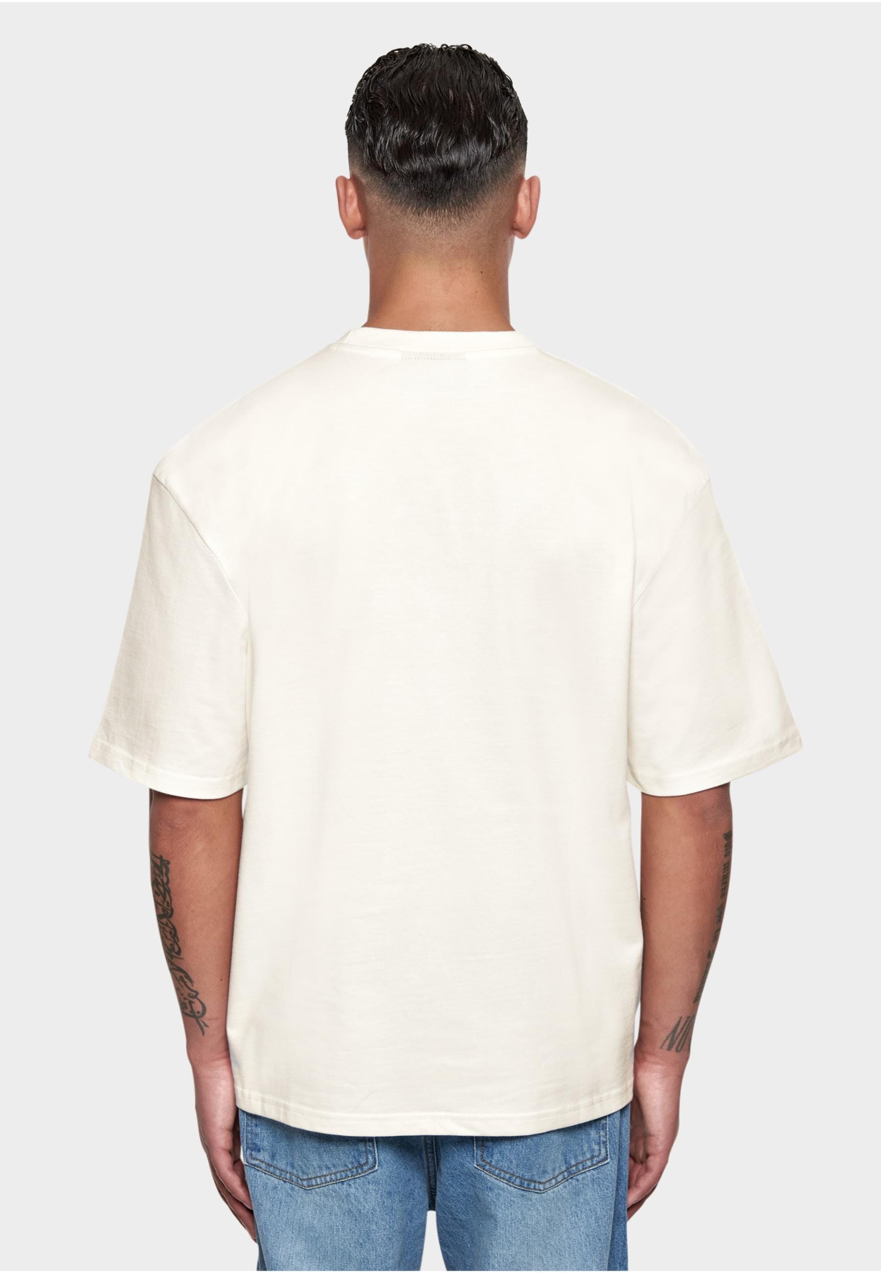 Dropsize T-Shirt »Dropsize Herren Heavy Oversize Front Rubber Patch T-Shirt«, (1 tlg.)