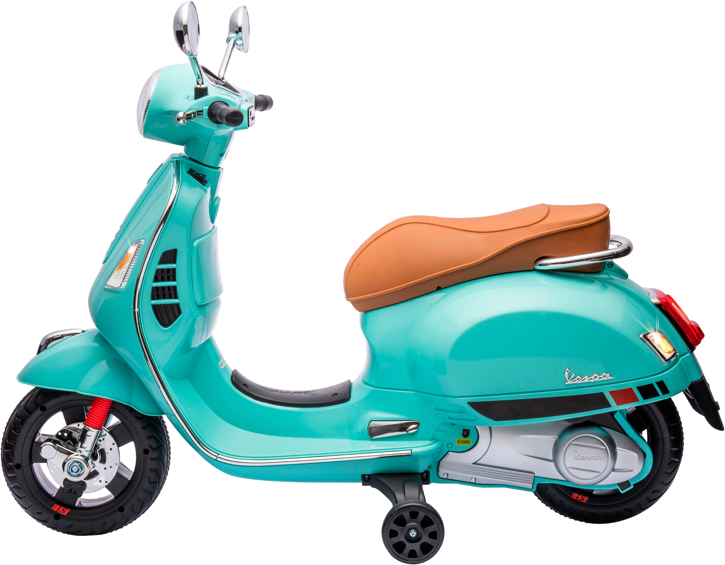 Jamara Elektro-Kinderroller »Ride-on Vespa GTS 125 mintgrün 12V«, ab 3 Jahren, bis 30 kg, mit Licht