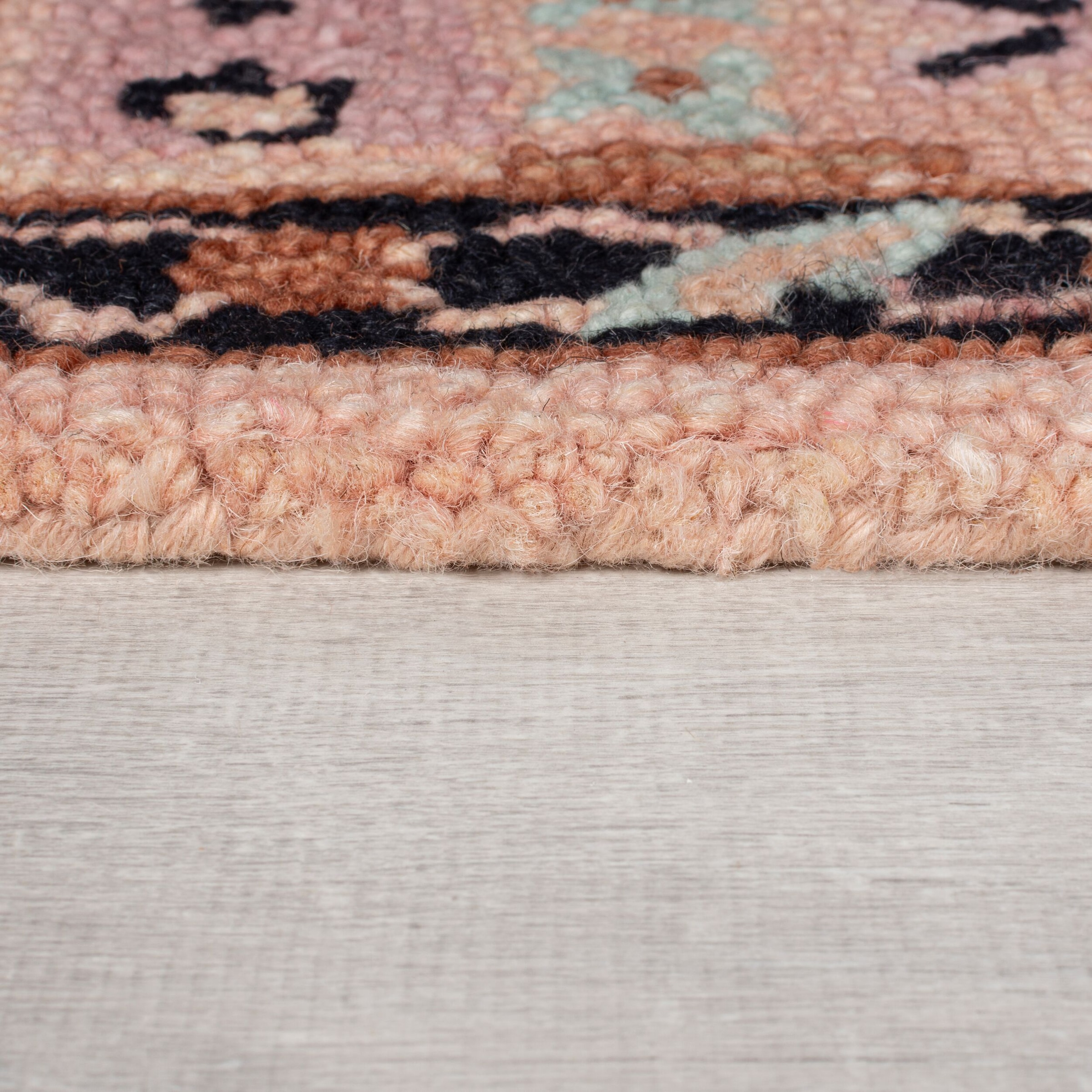 FLAIR RUGS Wollteppich »Blossom«, rechteckig, 5 mm Höhe, Traditioneller Wollteppich Blossom