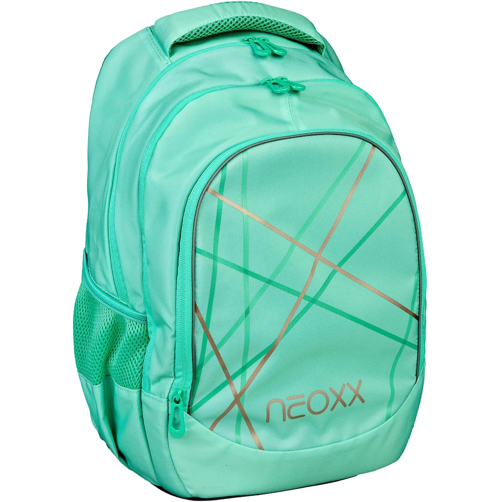 neoxx Schulrucksack »Fly, Mint to be«, Reflektionsnaht