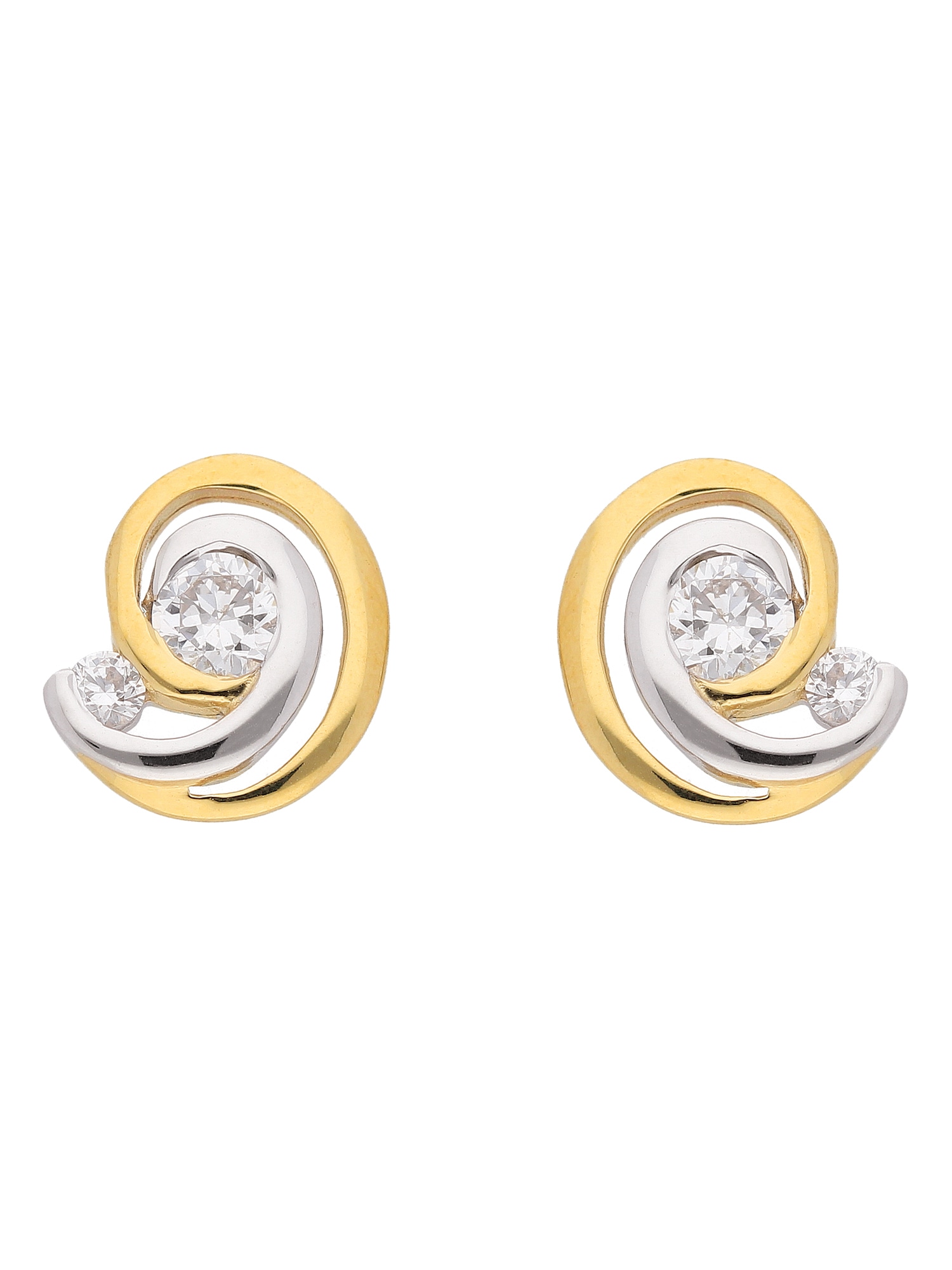 Adelia´s Paar Ohrhänger Damen »333 Zirkonia online mit für Ohrstecker«, Ohrringe Gold BAUR | kaufen Goldschmuck