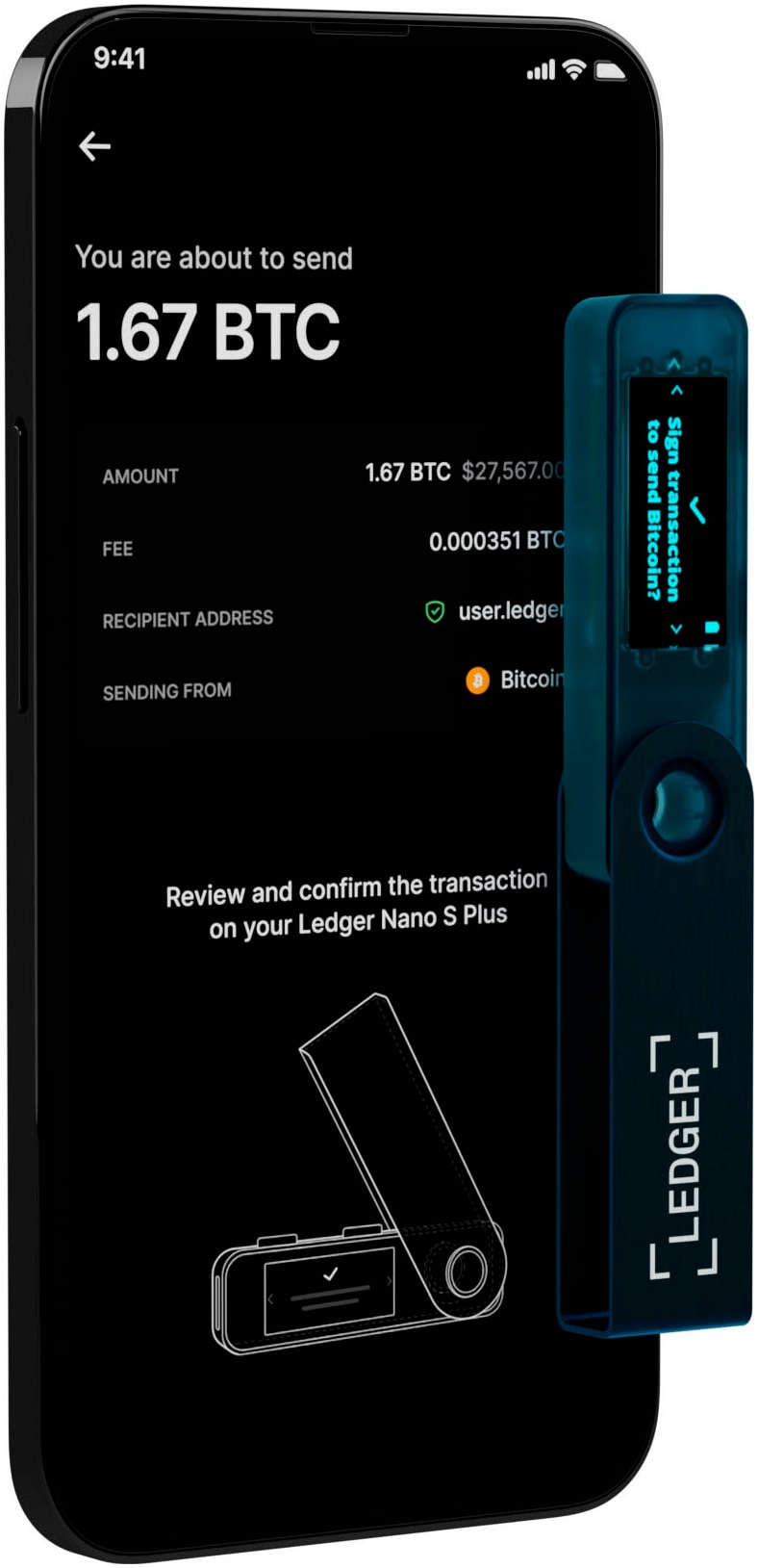 Krypto Hardware-Wallet »Nano S Plus«