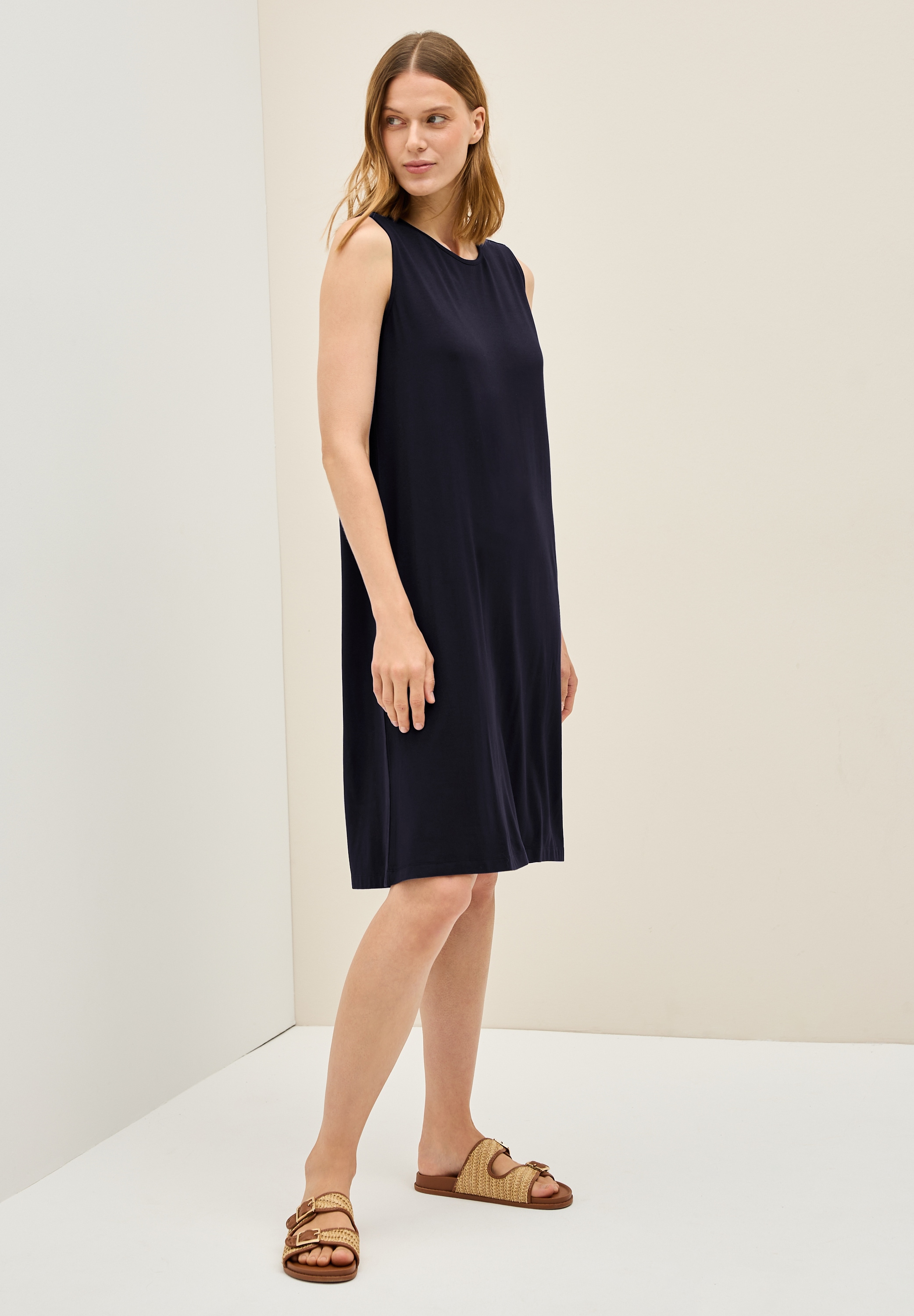Cecil Jerseykleid, Sommerkleid ärmellos und mit Rundhals günstig online kaufen