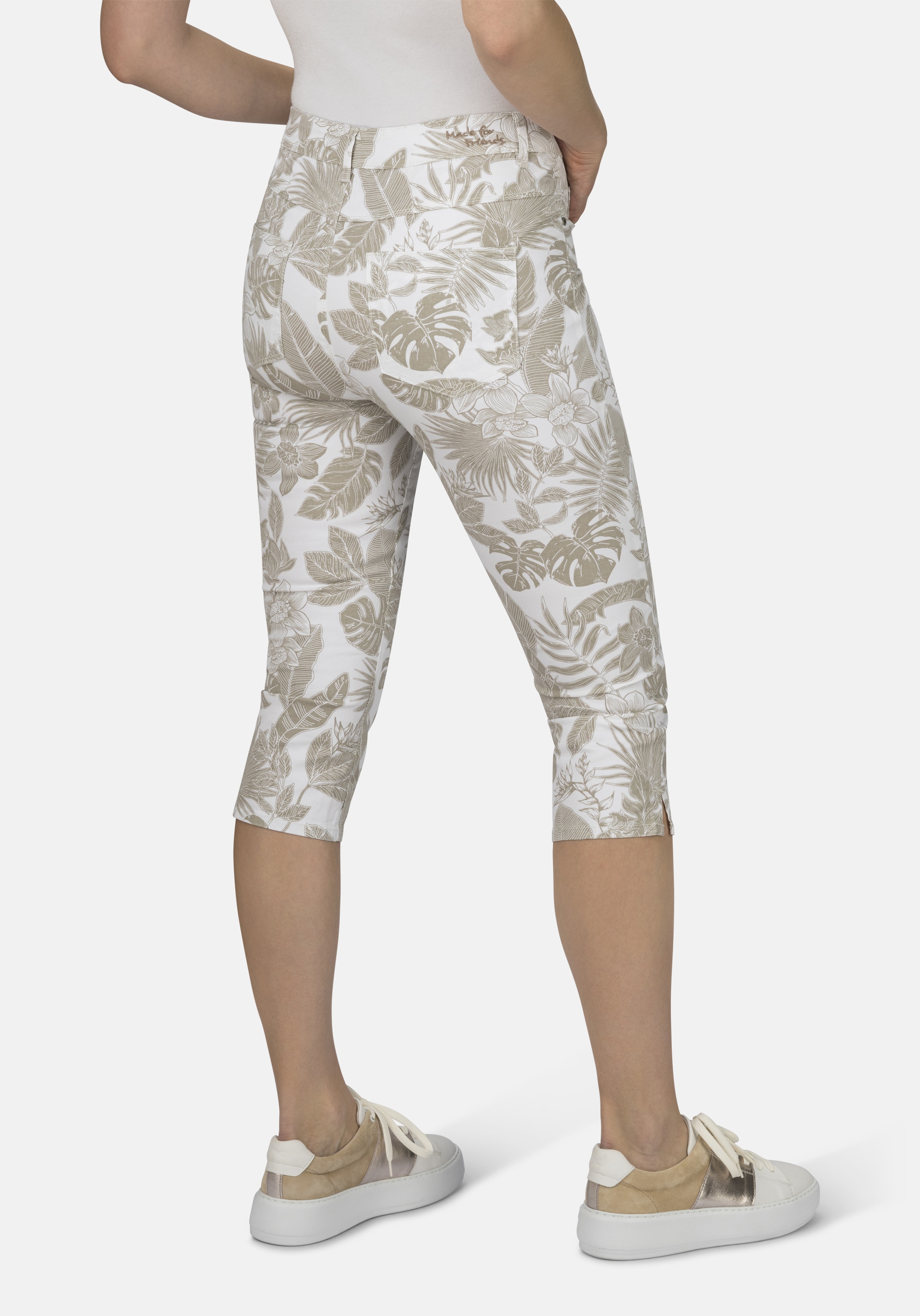 STOOKER WOMEN 7/8-Hose »Tahiti Print Capri Slim Fit«, Capri Slim Fit Casual Clean Wash für Damen