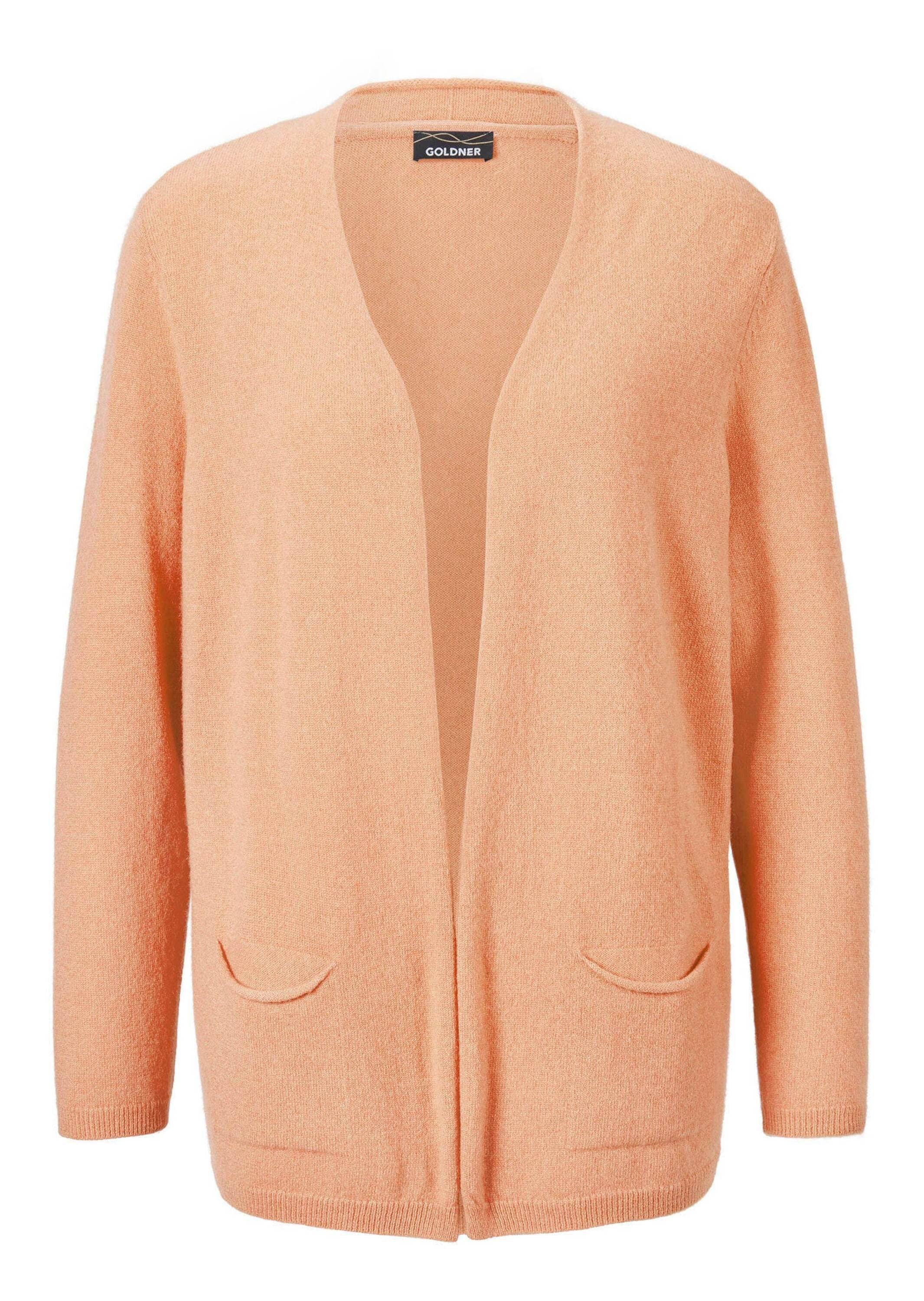 GOLDNER Strickjacke "Cardigan in langer offener Form" günstig online kaufen