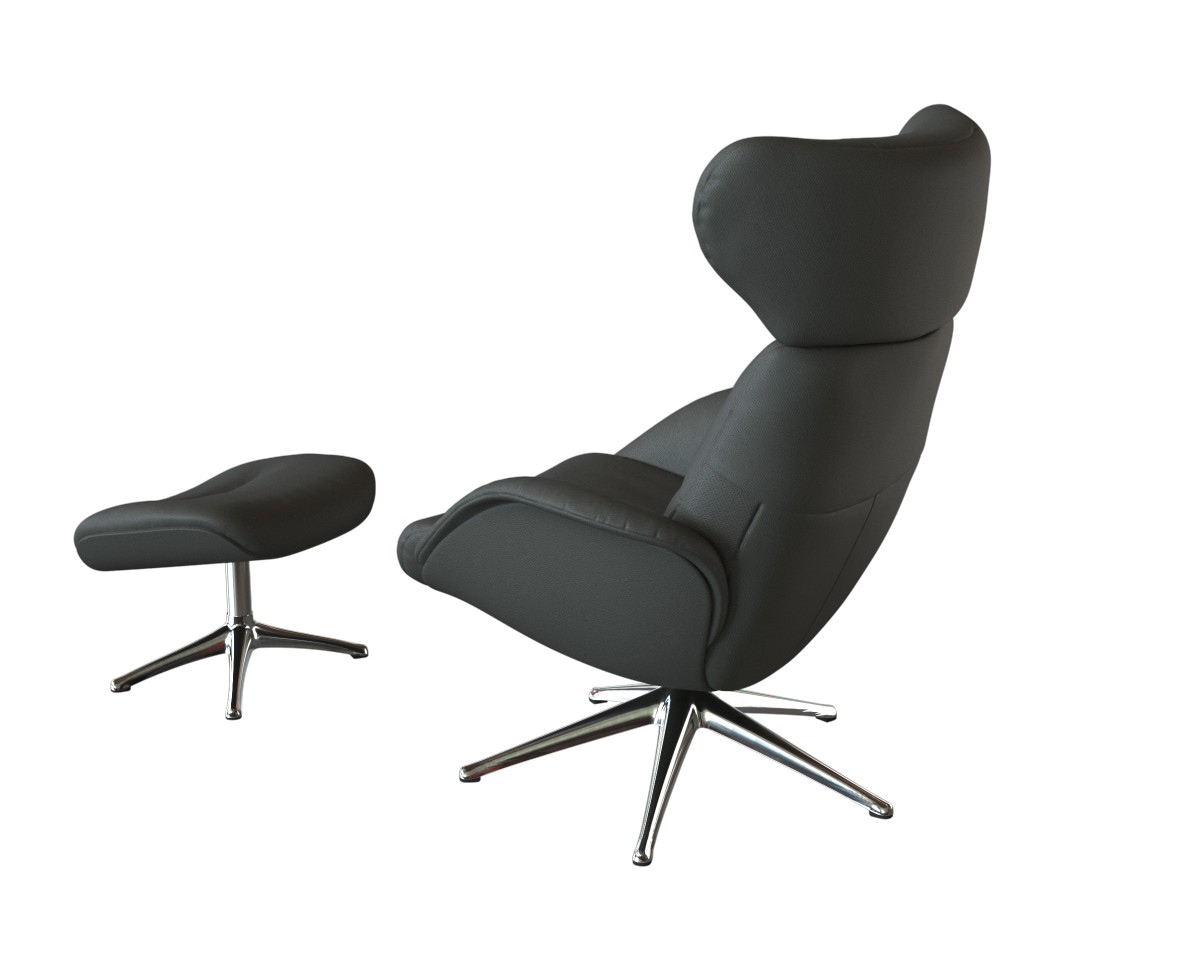 FLEXLUX Relaxsessel »Relaxchairs More«, Premium Komfort, Rücken- & Kopfteilverstellung, drehbar, Fuß Alu