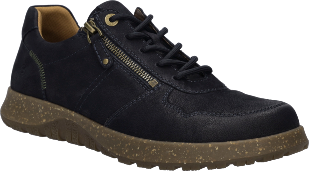 Josef Seibel Schnürschuh "Jaron 05" Halbschuh mit praktischem Außenreißverschluss, Weite H (=sehr weit)