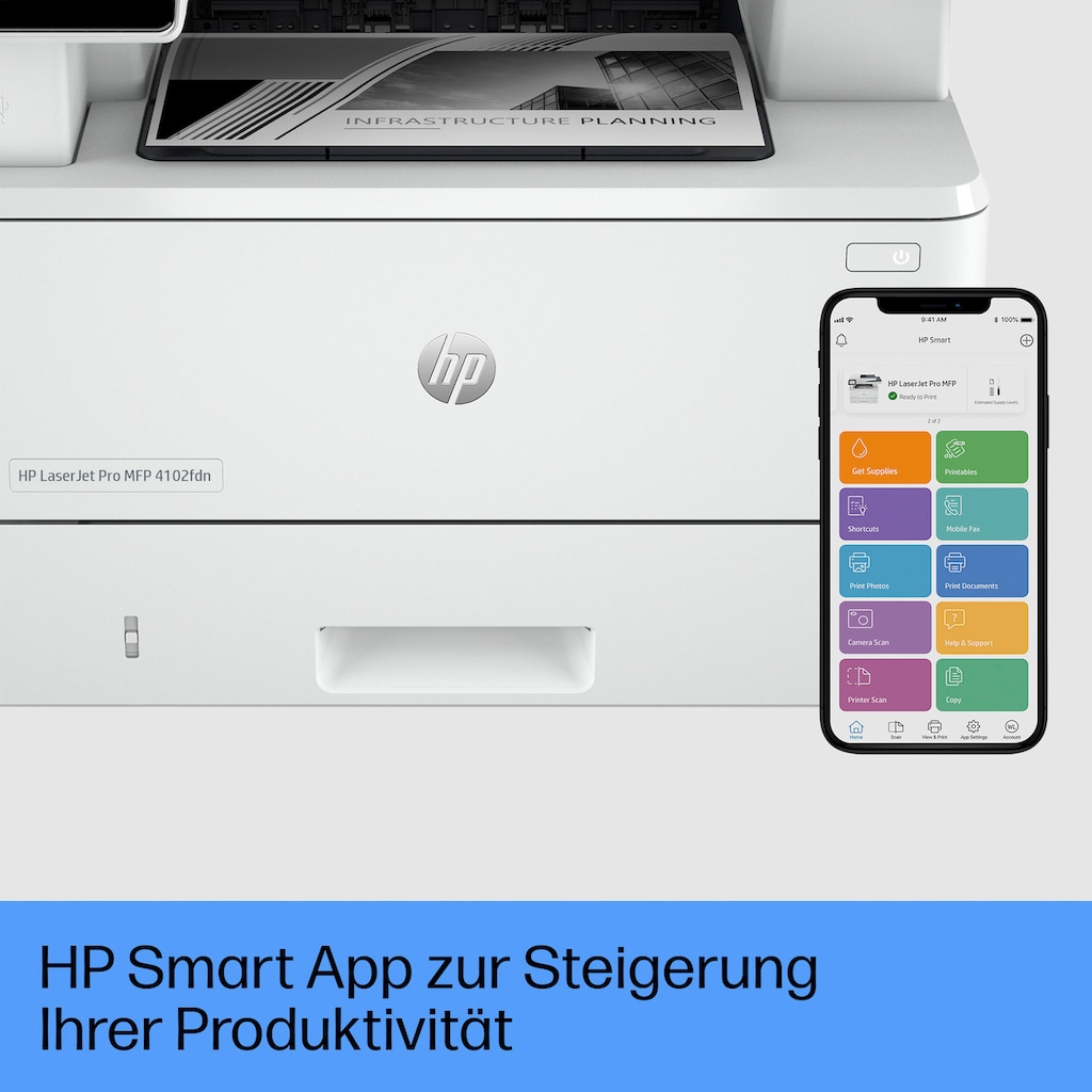 HP Multifunktionsdrucker »LaserJet Pro MFP 4102fdn«