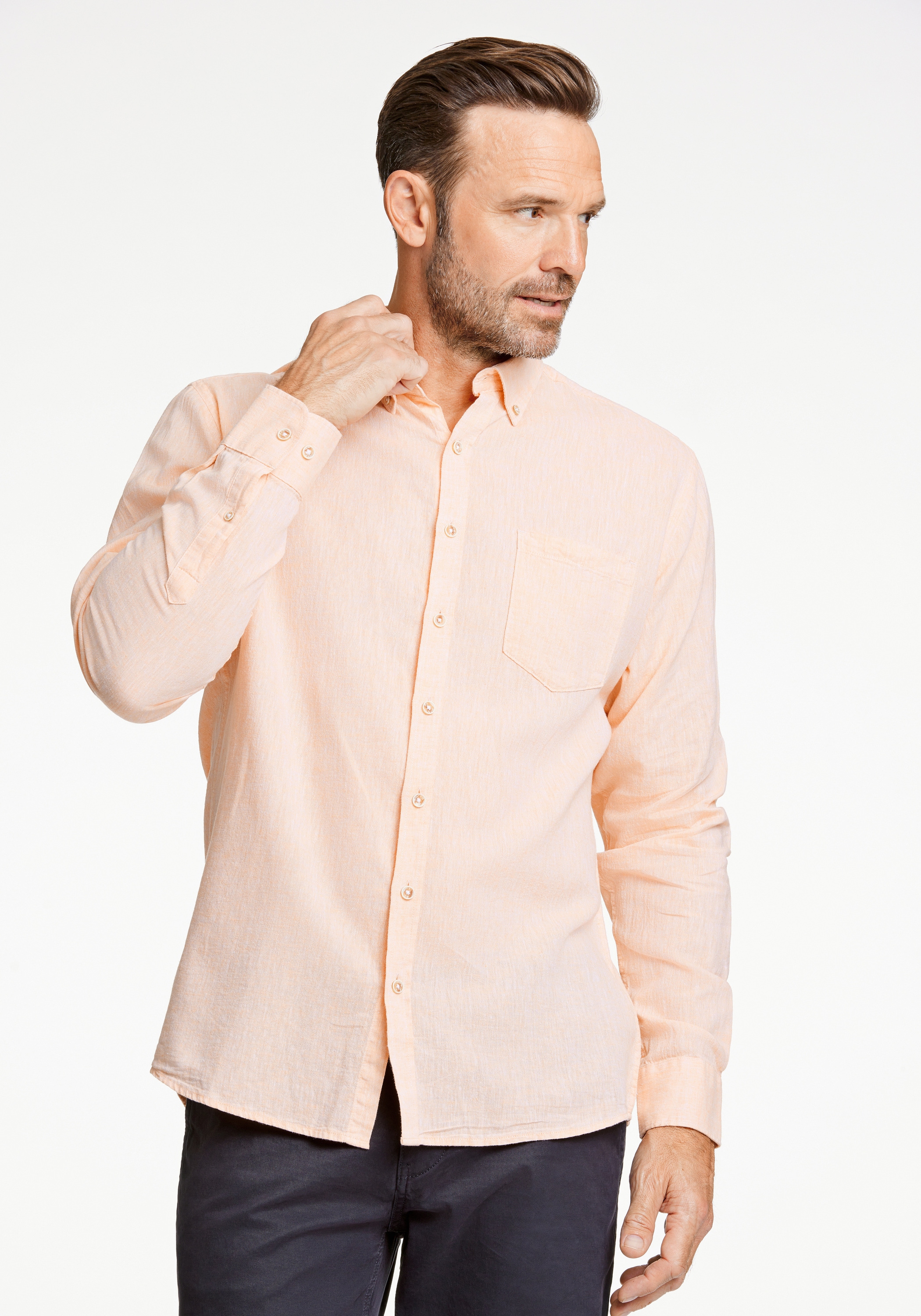 JACK’S Leinenhemd "Leinenhemd (Langarm) Regular Fit"