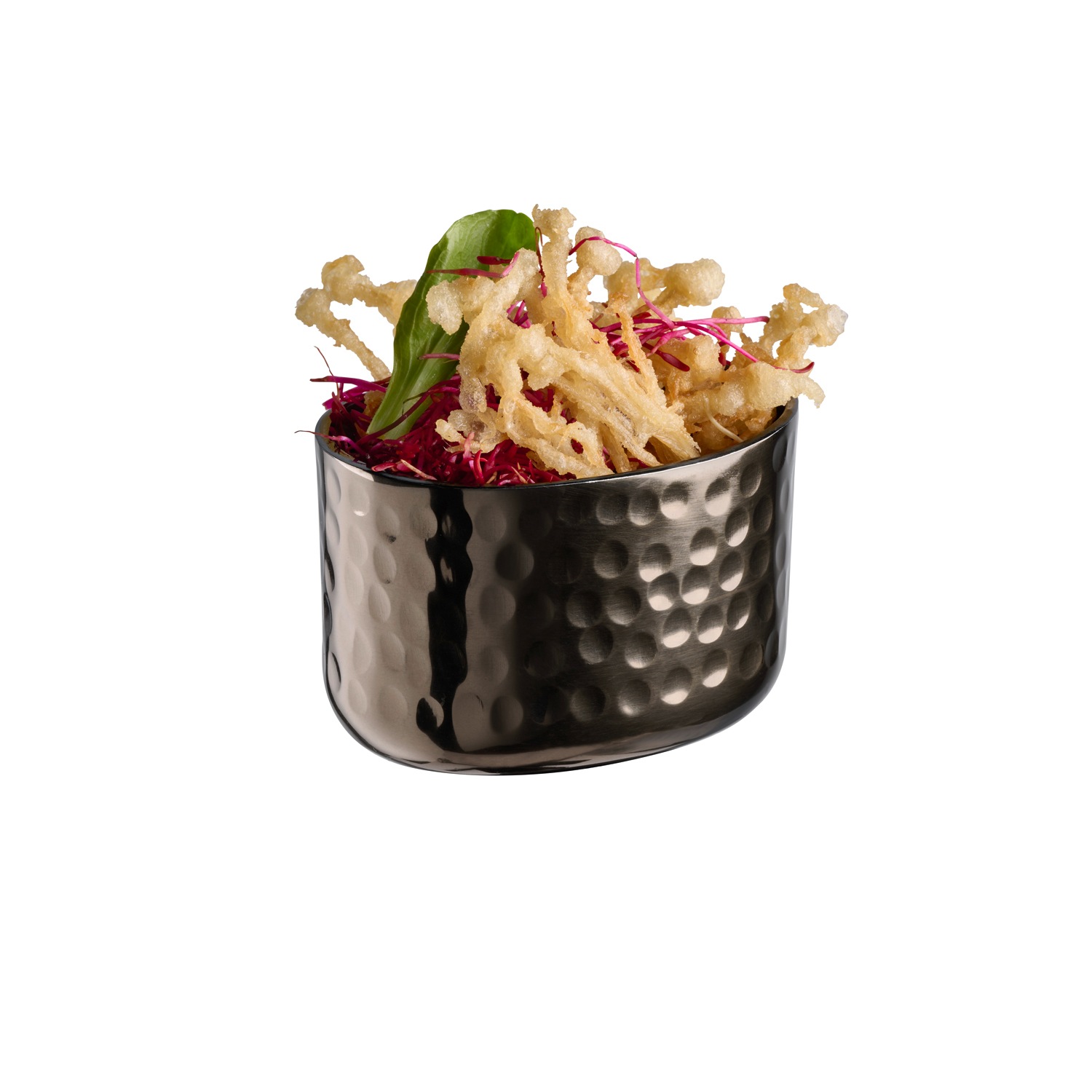 APS Dipschale »CRAFT, Aluminium, 8,5 x 6,5 cm« 1 tlg. aus Melamin Aluminium Dipschale gehämmert, robust, leicht und kompakt