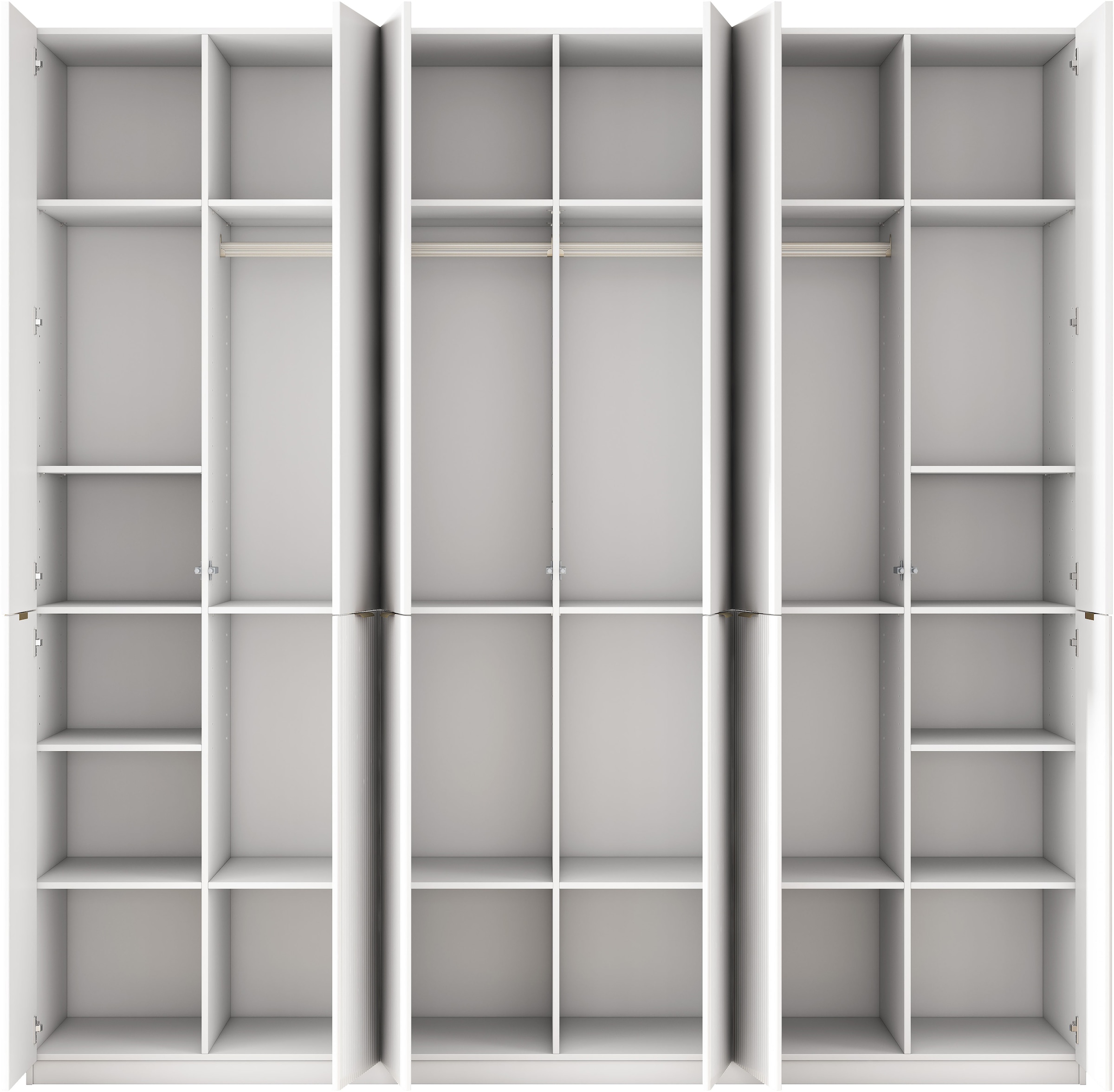 OTTO home Kleiderschrank »Jorella Schlafzimmerschrank Garderobe mit Softclose Türen« eleganter Schlafzimmerschrank Rillendesign Trend Breite 241cm