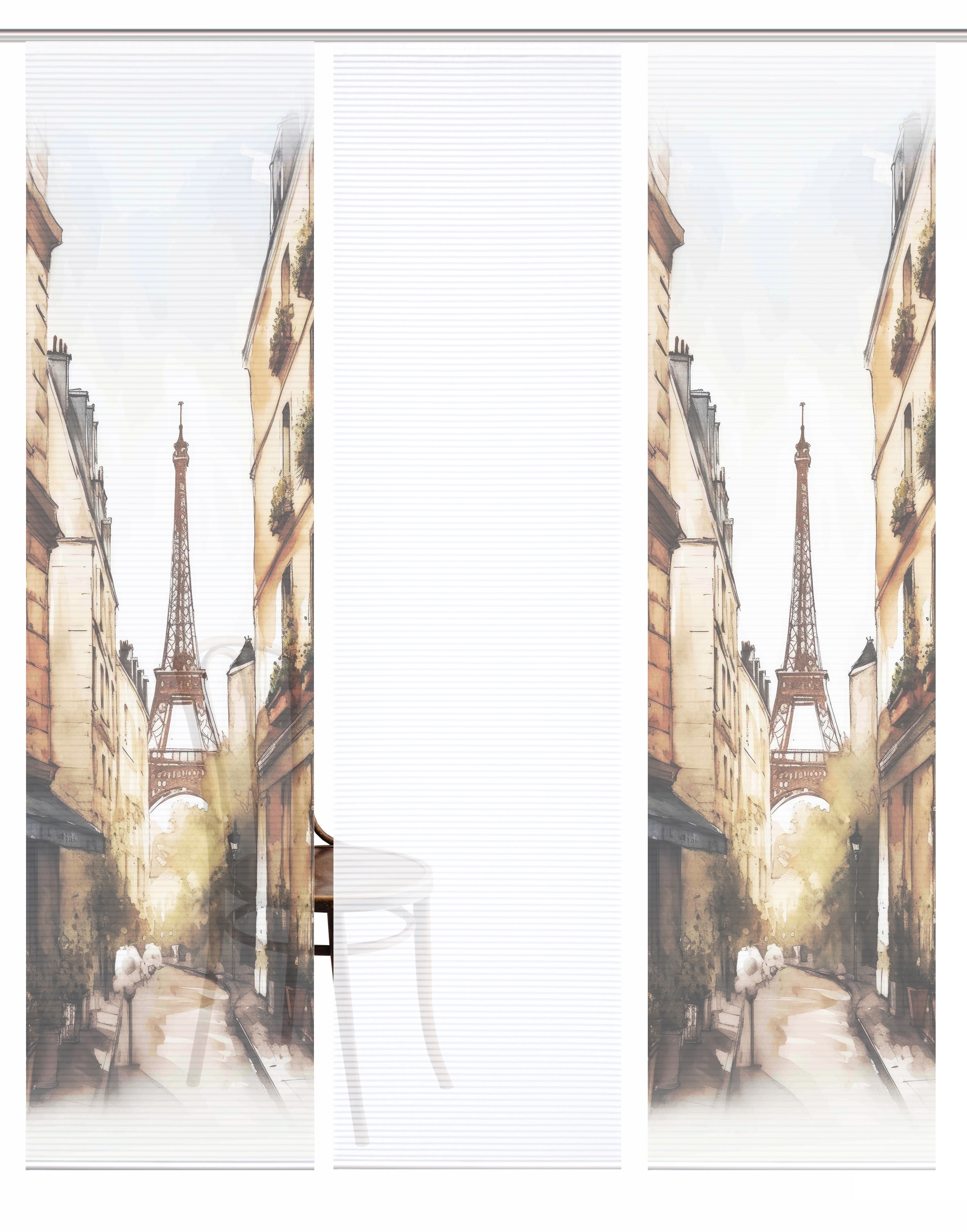 HOME in green Schiebegardine "FRANCQ" Paneelwagen 3 Stk. tlg. Bambusoptik, günstig online kaufen