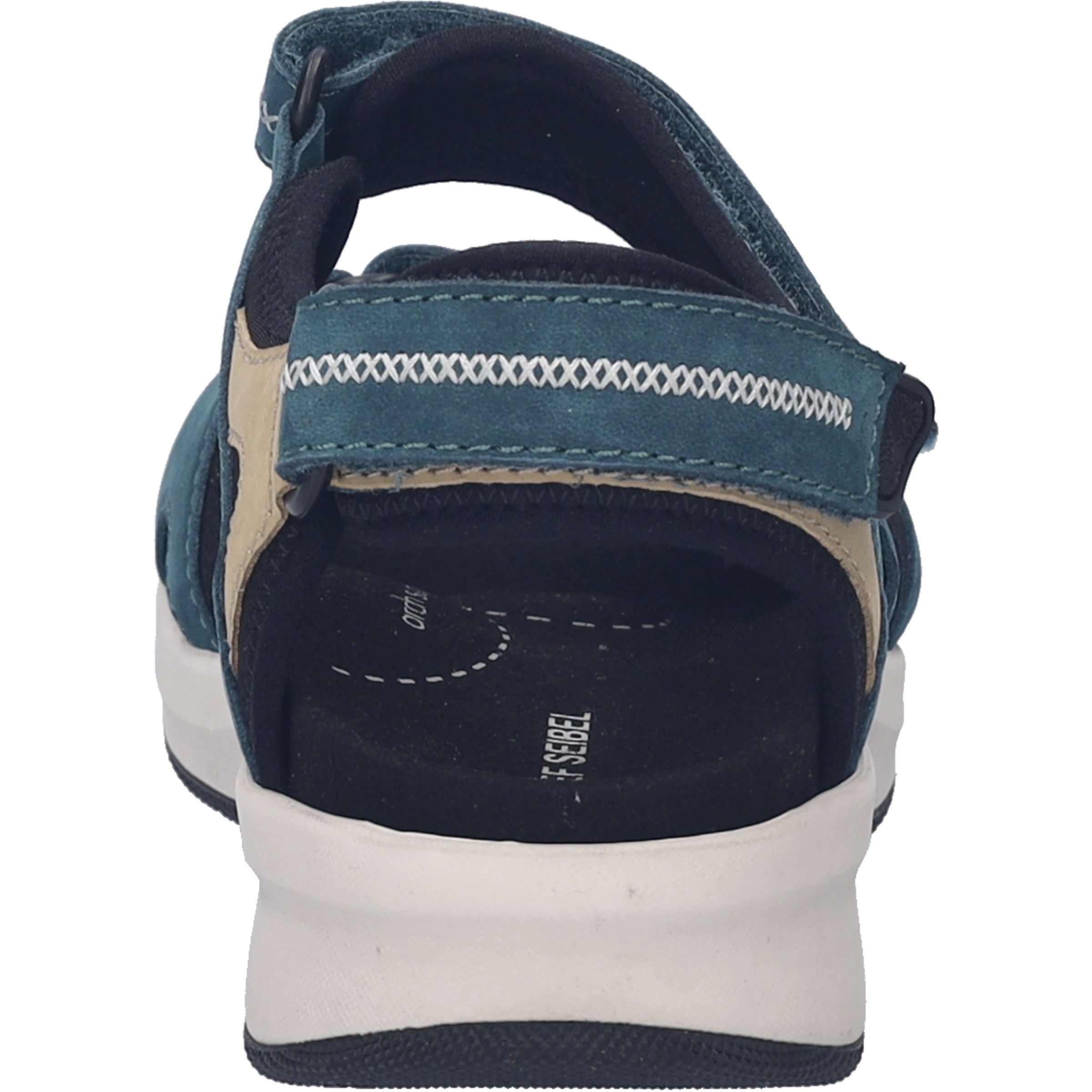 Sandale JOSEF SEIBEL "Estelle 02, grün-beige", Damen, Gr. 37, grün (grün, beige), Obermaterial: 100% Rindsleder Leather cow., Schuhe Sandale 3