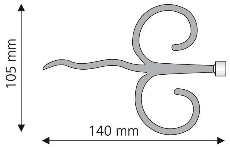 Liedeco Gardinenstangen-Endstück "Diana" für Gardinenstangen Ø 16 mm günstig online kaufen