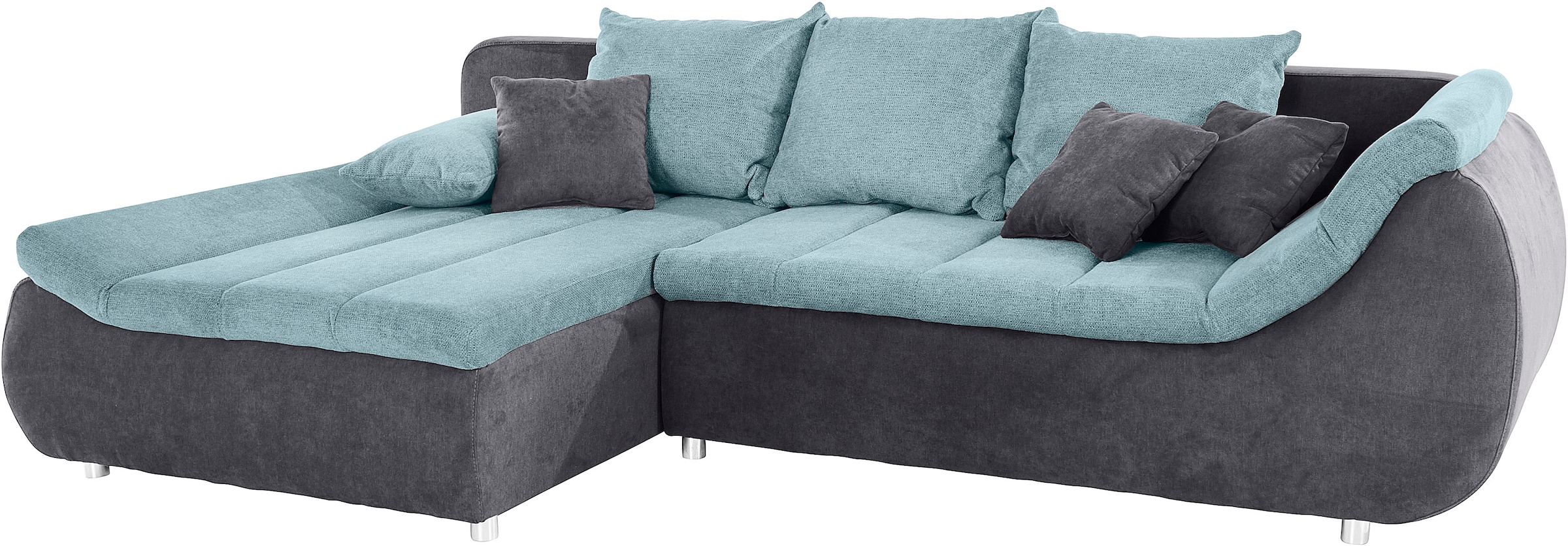Home affaire Ecksofa "Imola, elegant und modern, aktuelle Steppung im Sitz, günstig online kaufen