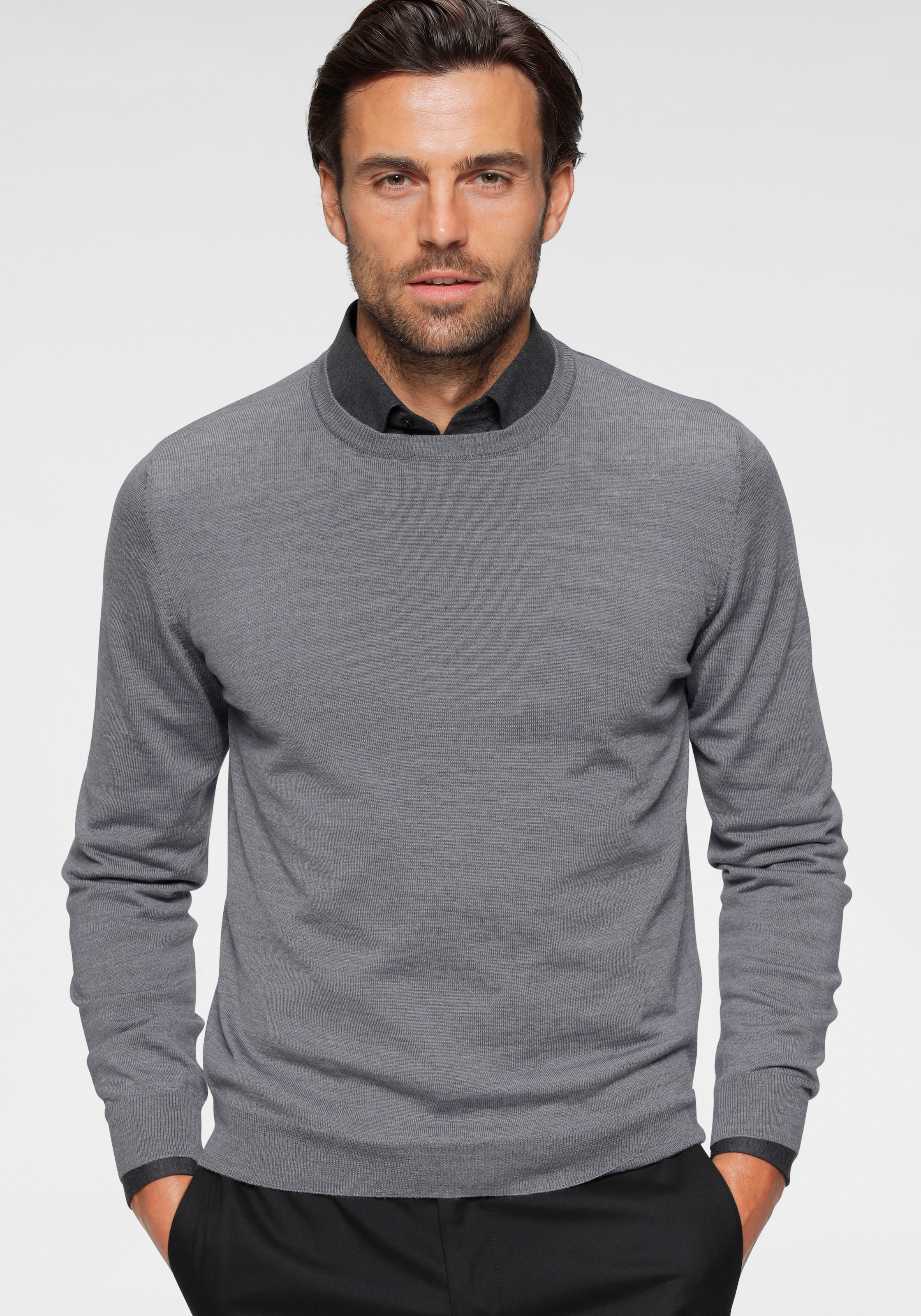 OLYMP Rundhalspullover BAUR »Luxor«, ▷ moderner | bestellen Strickpullover