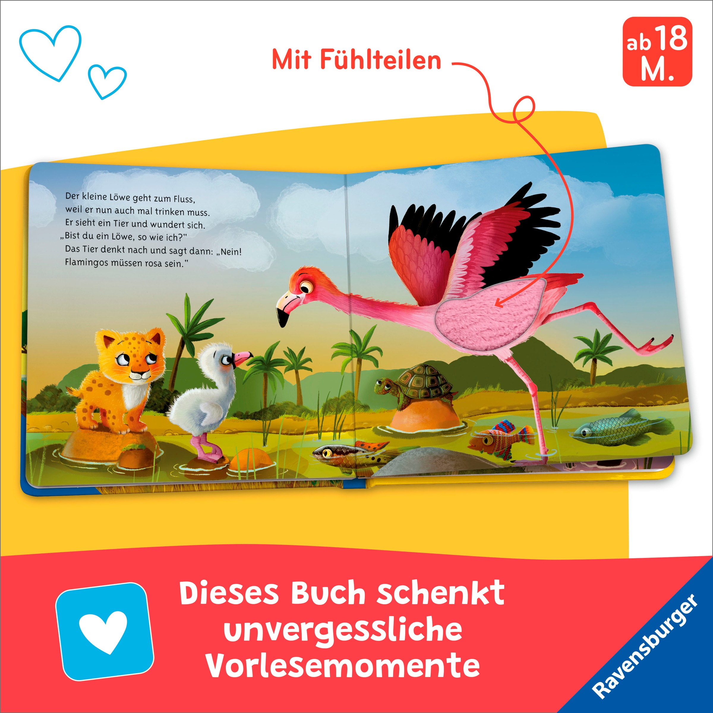 Ravensburger »Pappbilderbuch, Mein erstes Vorlese-Fühlbuch Bist du ein Löwe?«