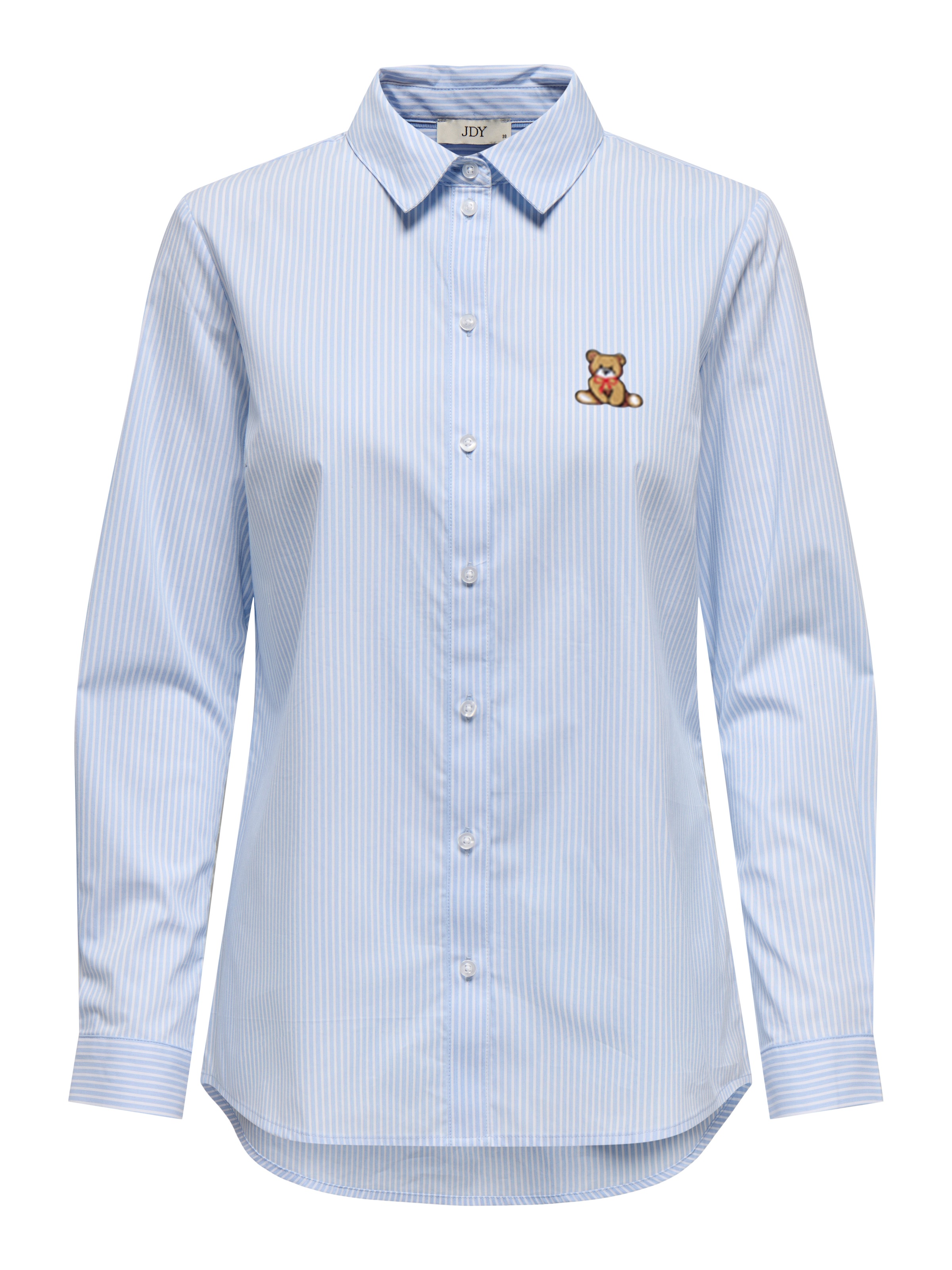 JDY Hemdbluse »JDYMIO L/S SHIRT WVN NOOS«, unifarben oder gestreift