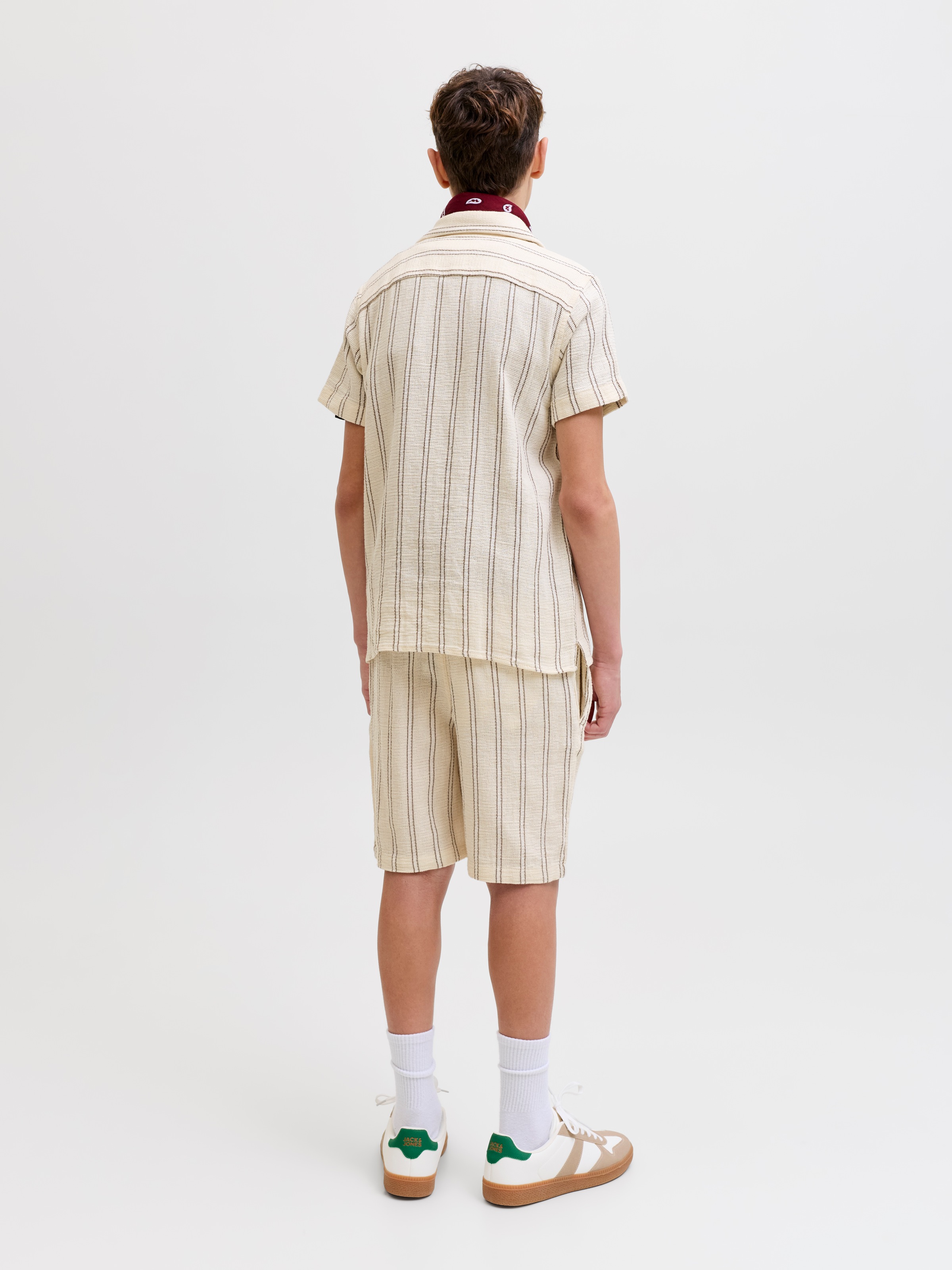 Jack & Jones Junior Kurzarmhemd »JORCOBA STRIPE RESORT SHIRT SS SN JNR«