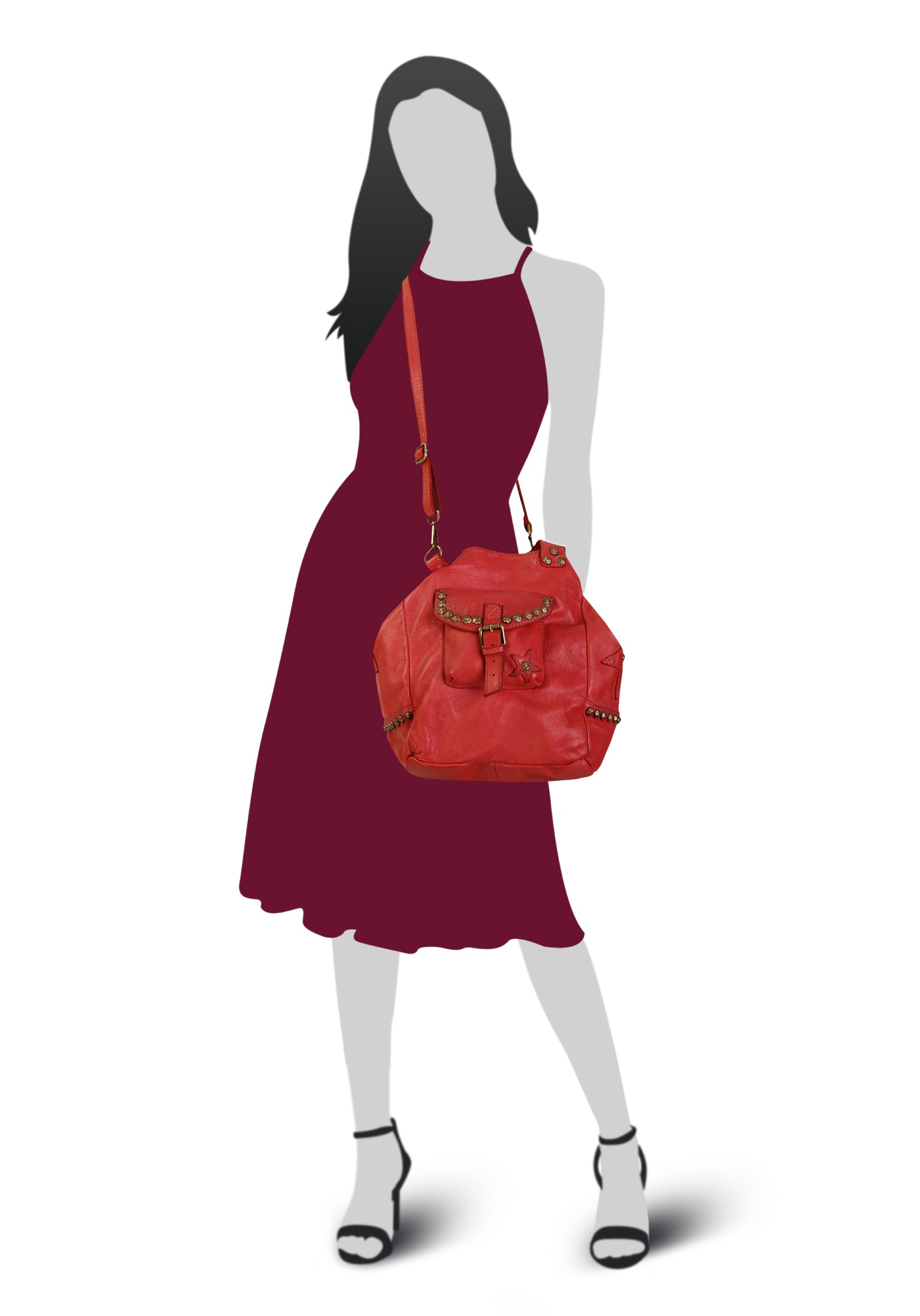 Samantha Look Shopper echt Leder, Made in Italy günstig online kaufen