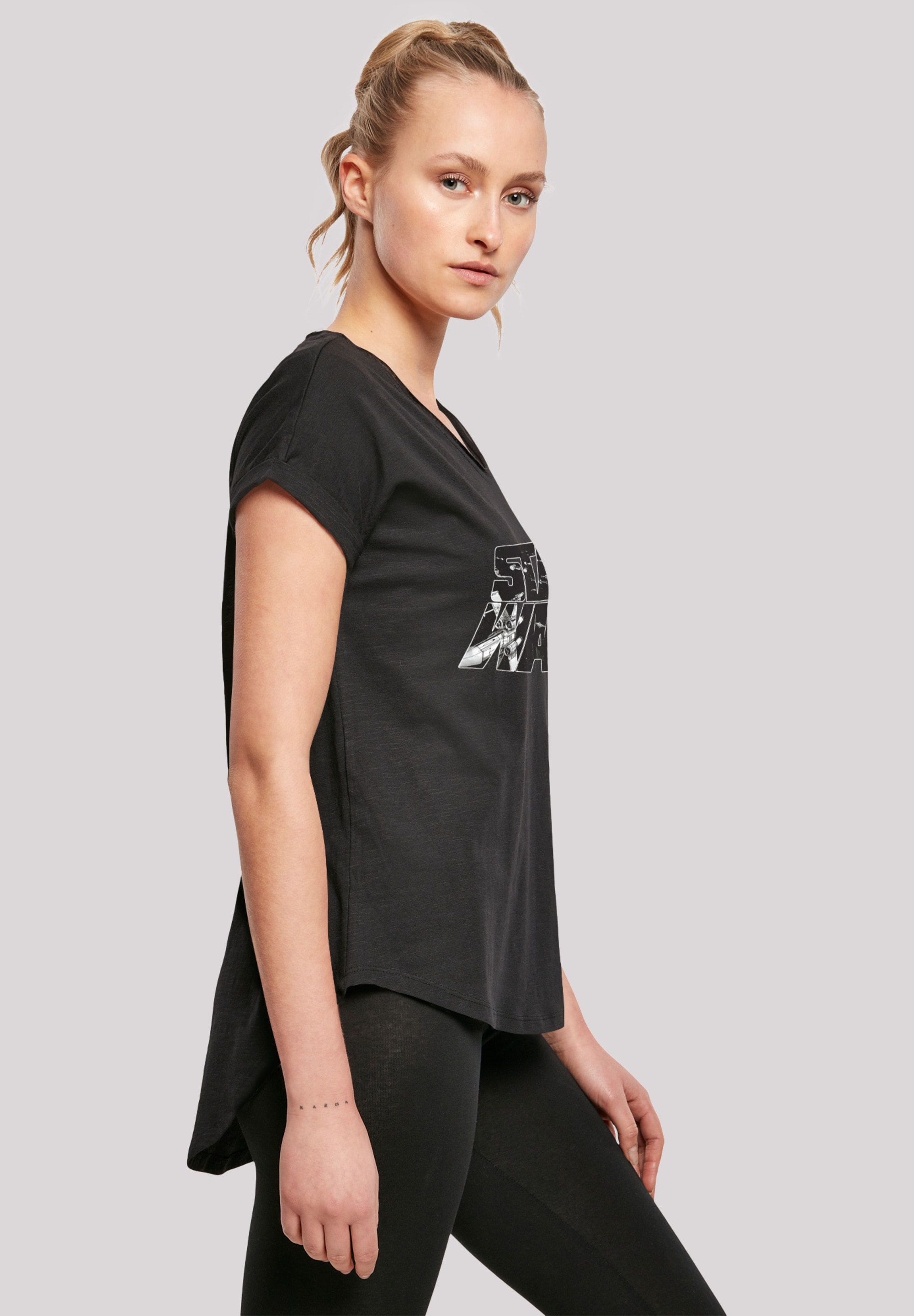 Ladies Wars BAUR Long Space tlg.) Sketch | Slub with Star Logo (1 Kurzarmshirt »Damen Tee«, F4NT4STIC online kaufen