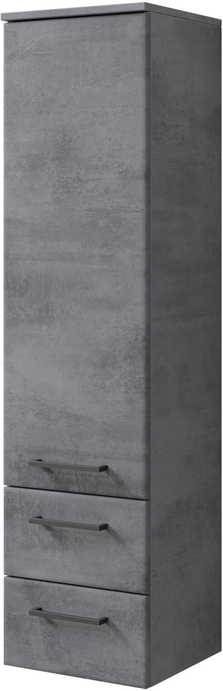 Saphir Badmöbel-Set »Quickset 945 3-teilig, Mineralmarmor-Waschtisch mit LED-Spiegelschrank«, (4 St.), Midischrank, 6 Türen, 3 Schubladen, 8 Einlegeböden, inkl. Türdämpfer