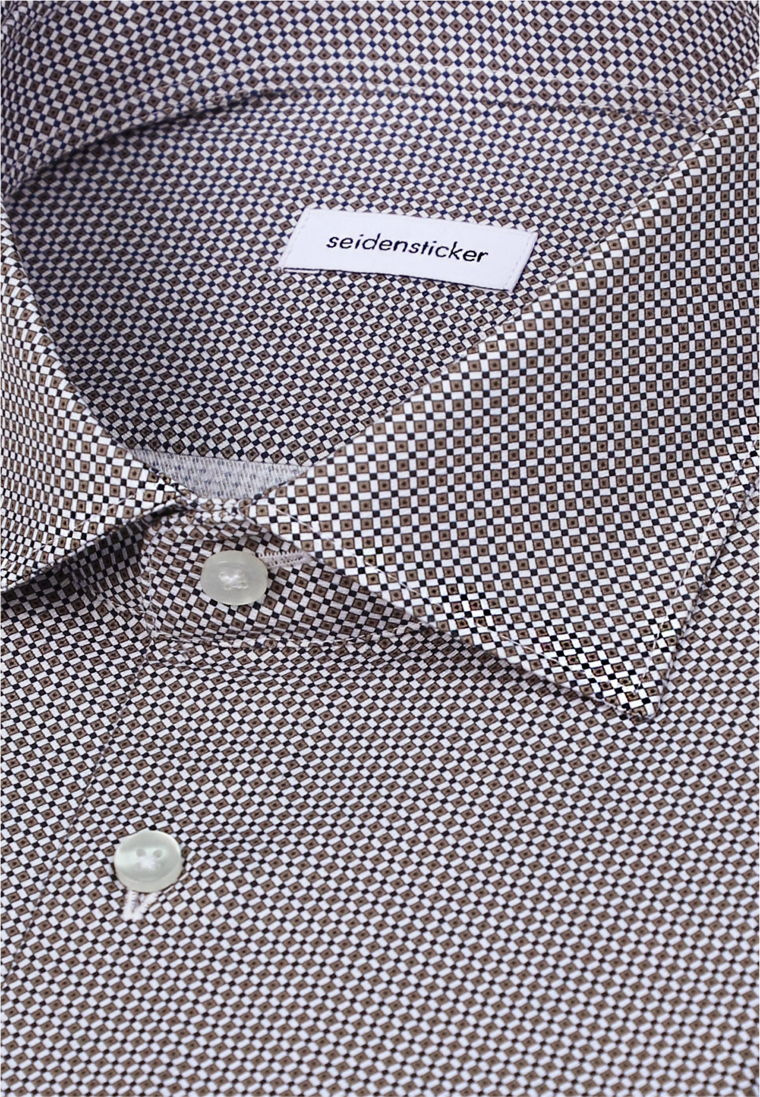 seidensticker Businesshemd »Schwarze Rose« Slim 1/1 Kentkragen Druck