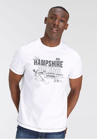 DELMAO T-Shirt, mit Brustprint und kontrastfarbigen Nähten kaufen