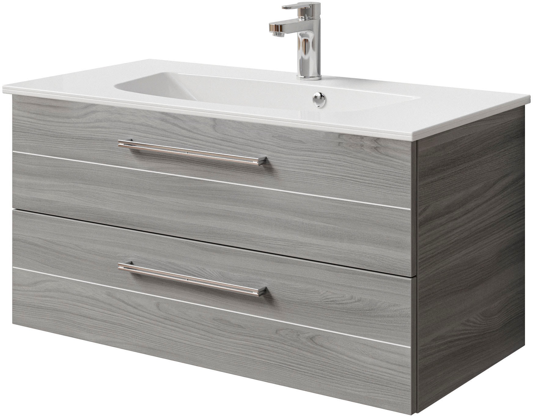 Saphir Waschtisch "Serie 6025 Mineralmarmor-Waschtisch mit Unterschrank, 97 günstig online kaufen