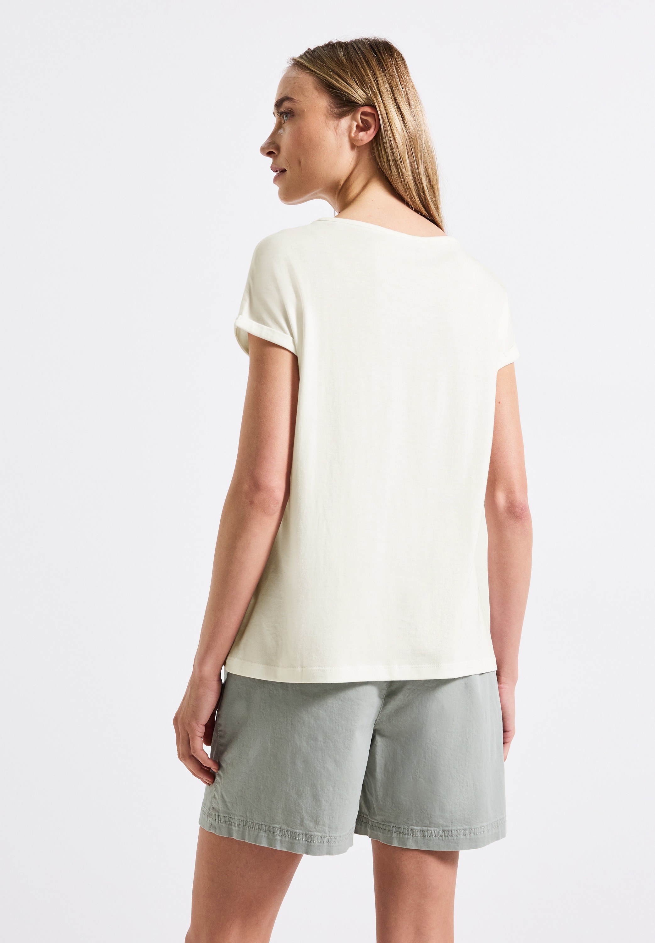 STREET ONE T-Shirt, aus Baumwolle mit Stretchante günstig online kaufen
