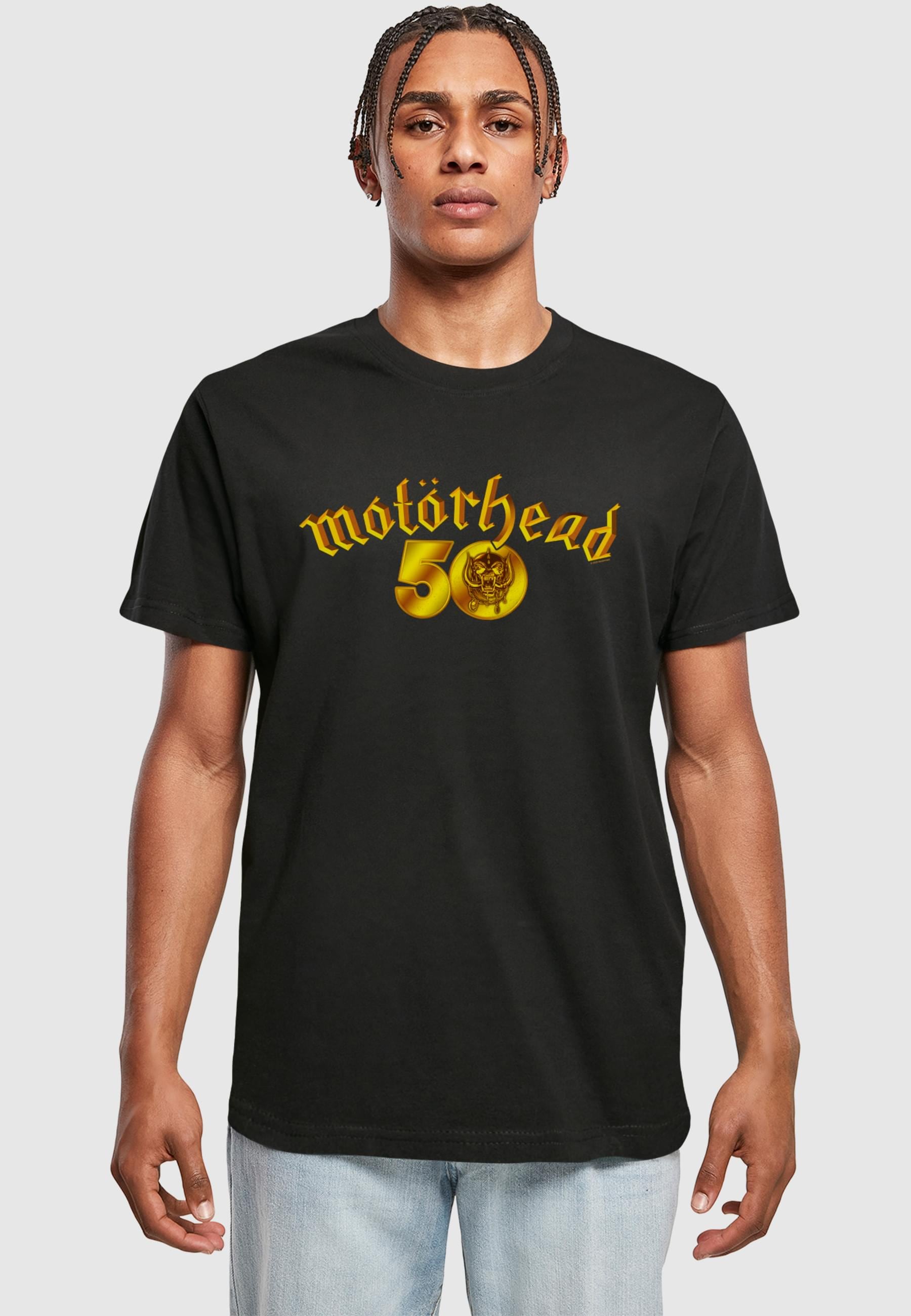 Merchcode T-Shirt »Merchcode Motorhead - 50th Anniversary Gold Logo T-Shirt«, (1 tlg.)