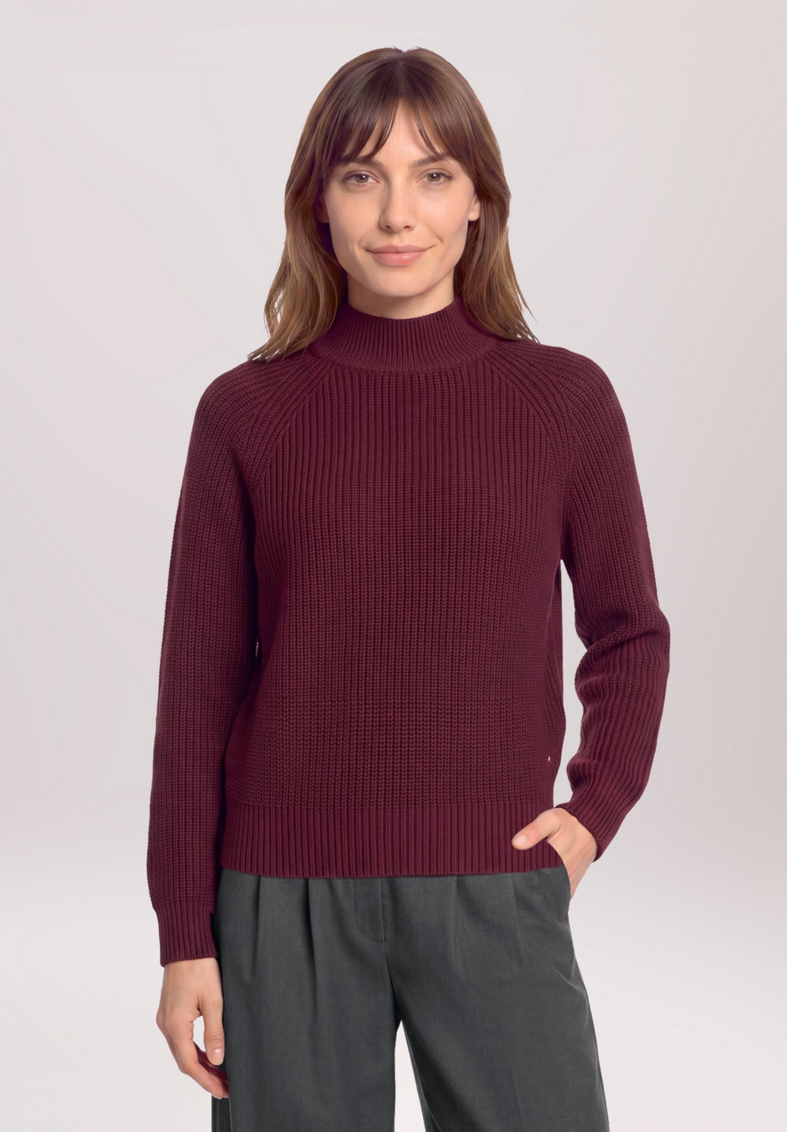 Betty&Co Strickpullover »Damen mit Rippbündchen« 1