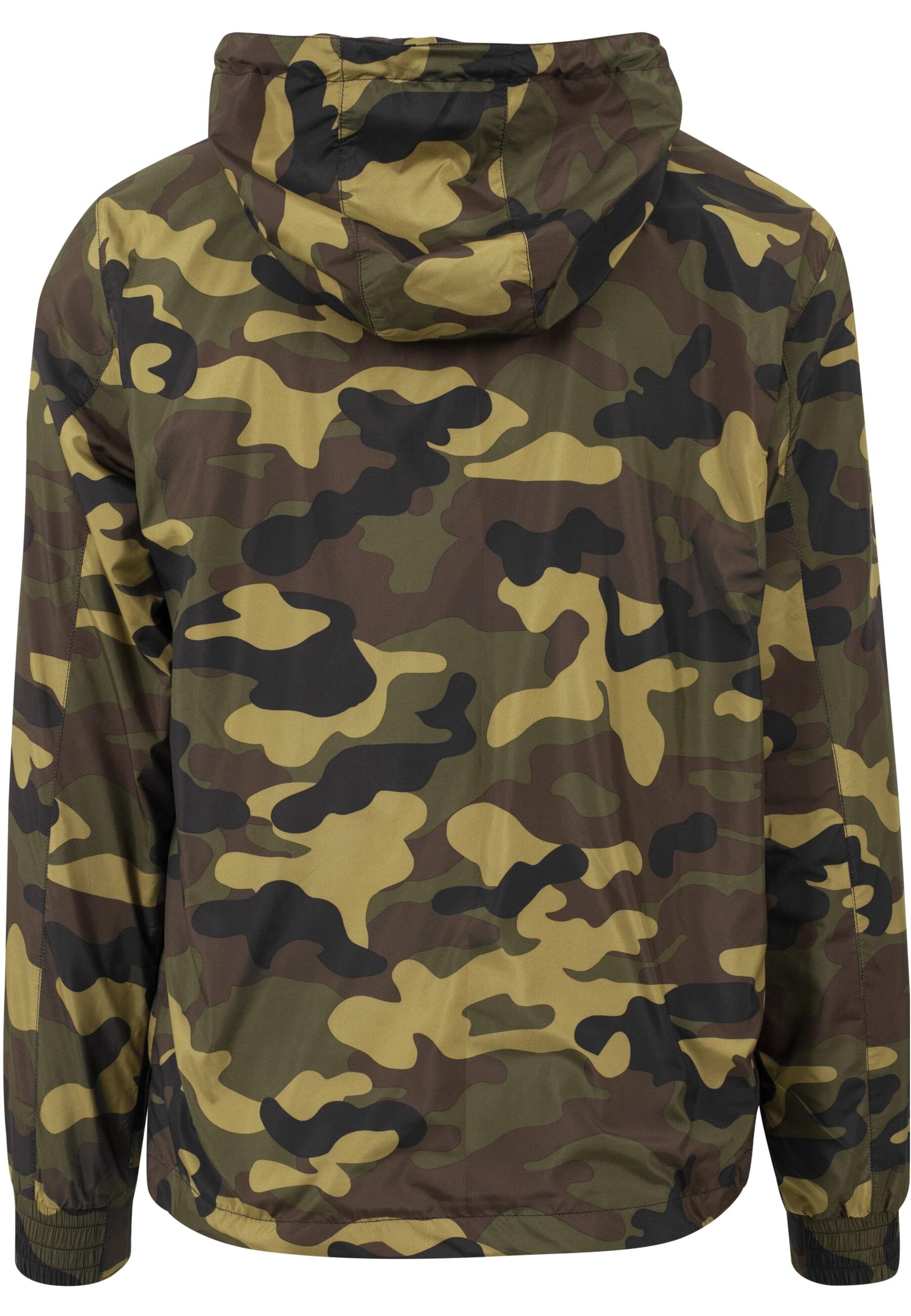 URBAN CLASSICS Anorak »Urban Classics Herren Camo Pull Over Windbreaker«, (1 St.), mit Kapuze