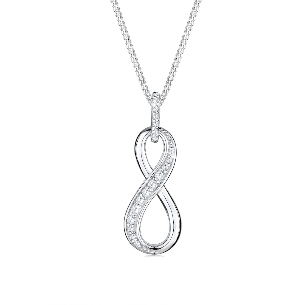 Elli Collierkettchen »Infinity Love Symbol Zirkonia 925 Silber«