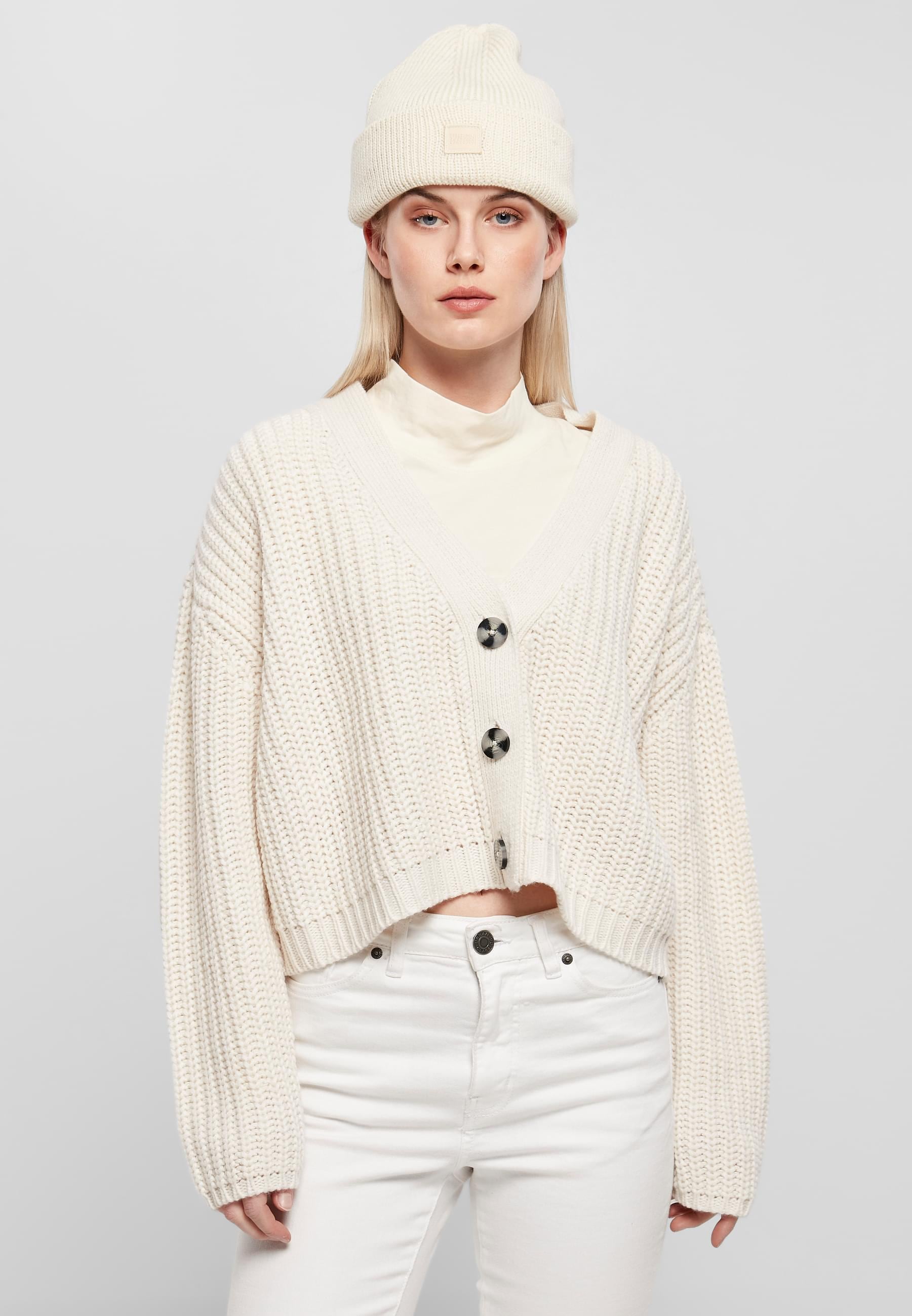 URBAN CLASSICS Cardigan »Urban Classics Damen Ladies Oversized Cardigan«