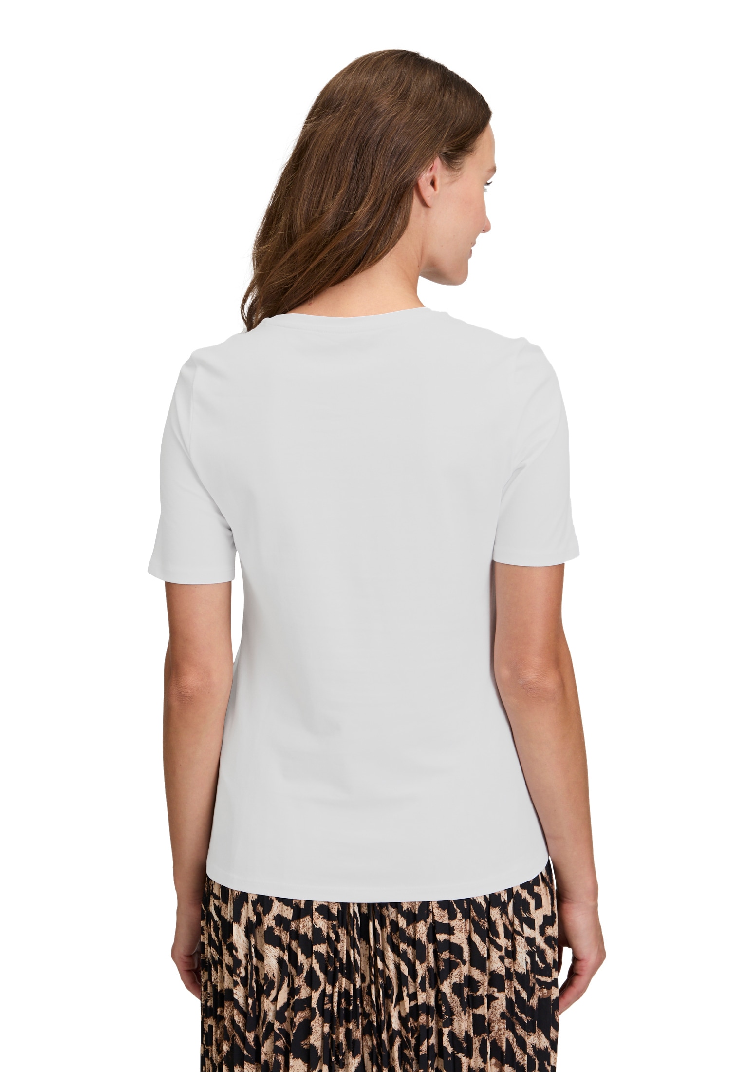 Betty Barclay Kurzarmshirt »Betty Barclay Damen Basic Shirt mit Placement«, (1 tlg.)