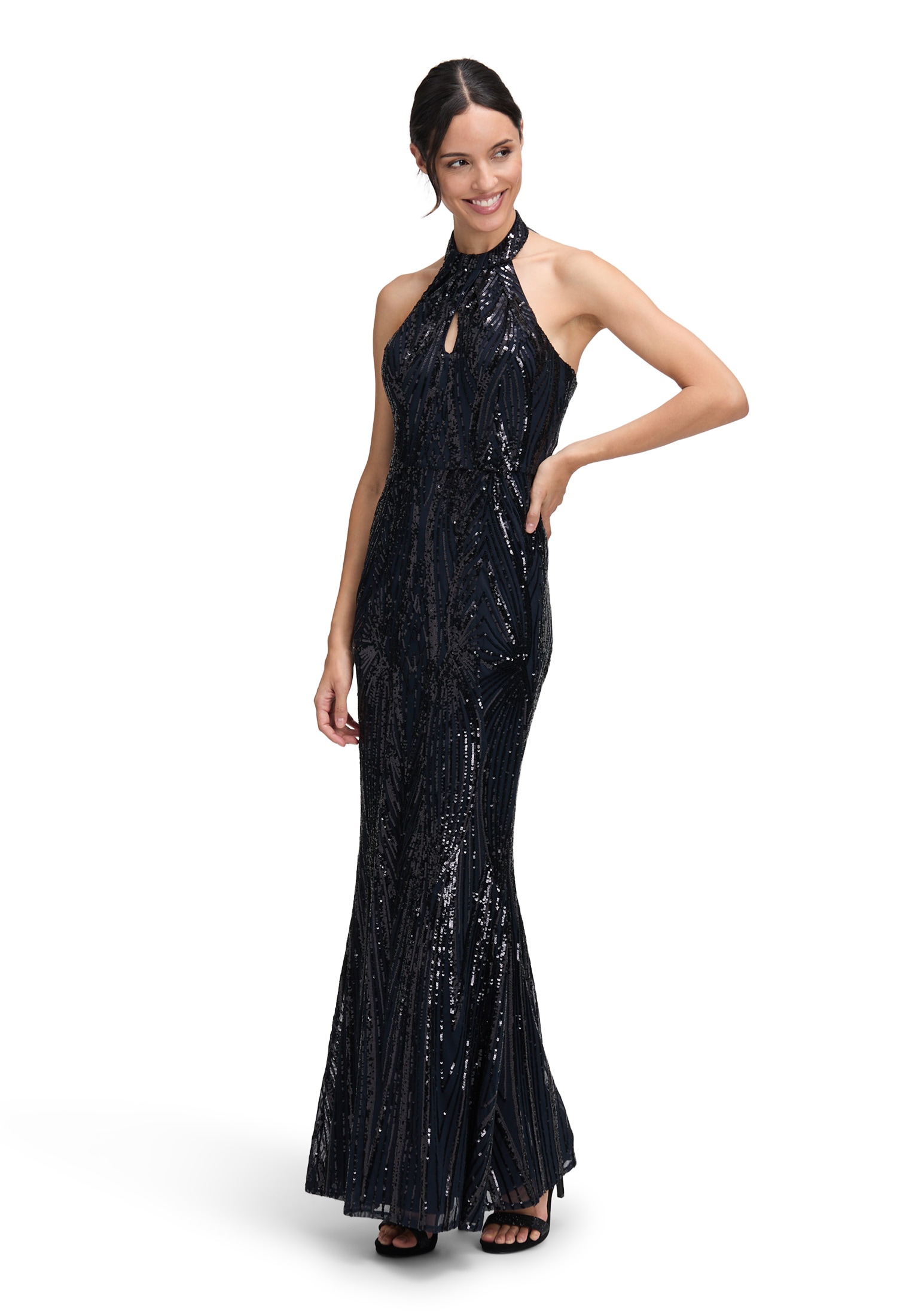 Vera Mont Abendkleid "Vera Mont Damen Abendkleid im Glitzer-Look" Ohne Tasc günstig online kaufen