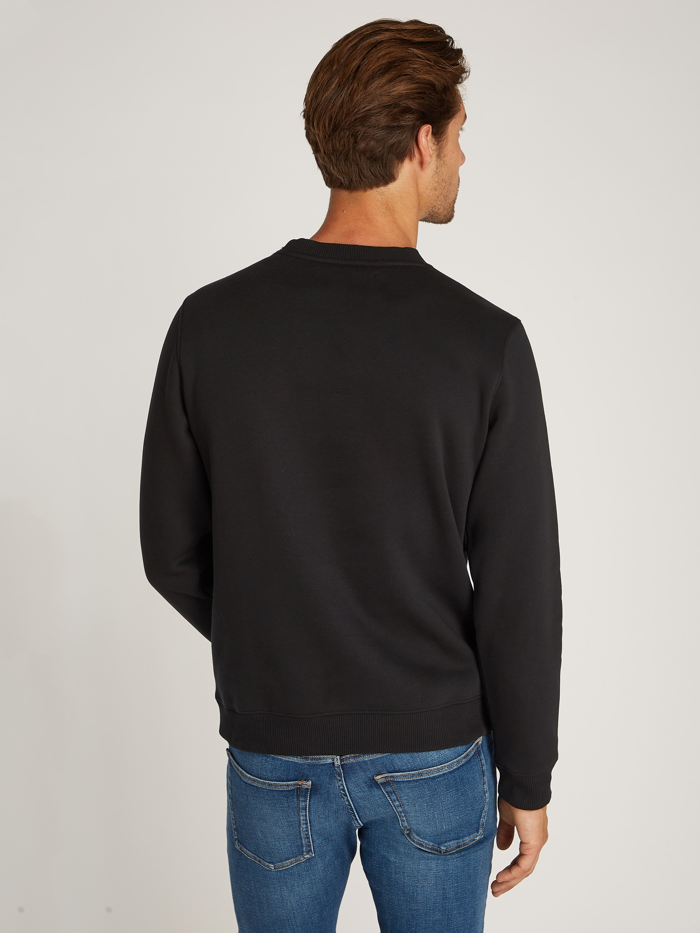 Calvin Klein Jeans Sweatshirt "OUTLINE MONOLOGO CREW NECK", mit Markenlabel günstig online kaufen