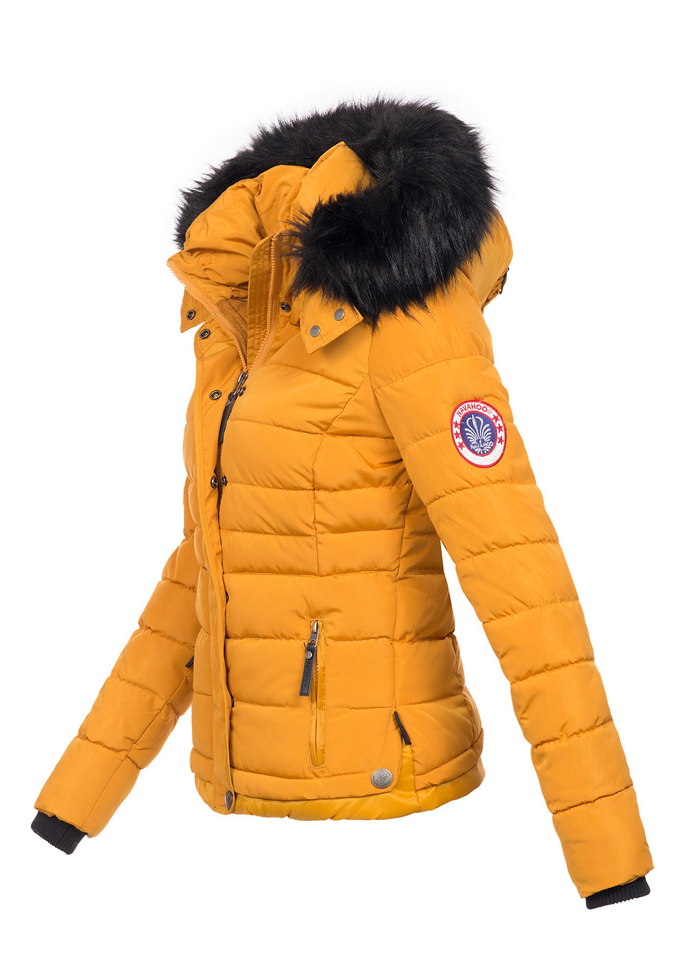 Navahoo Steppjacke »Chloe« hochwertige Winterjacke mit abnehmbarer Kapuze