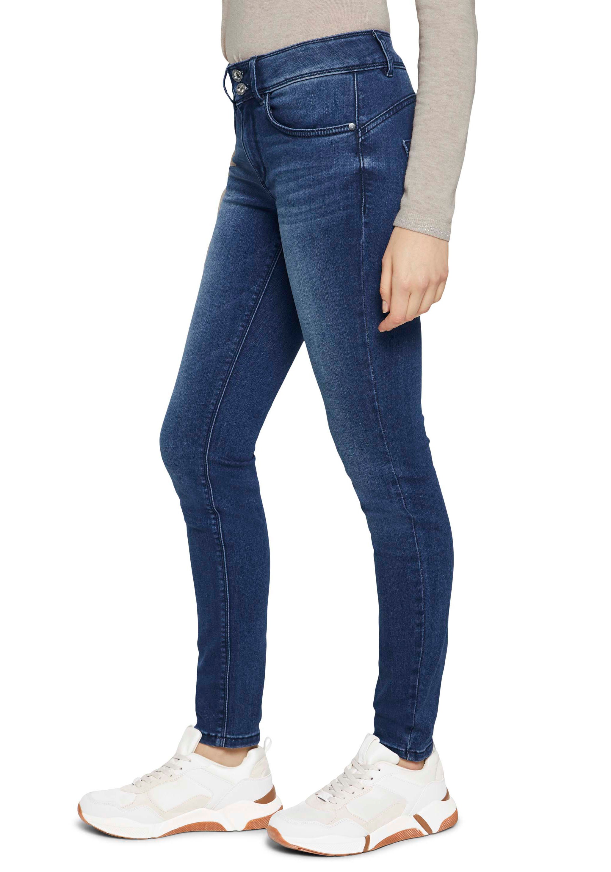 TOM TAILOR Skinny-fit-Jeans »Alexa Skinny«, mit Doppelknopf-Verschluss