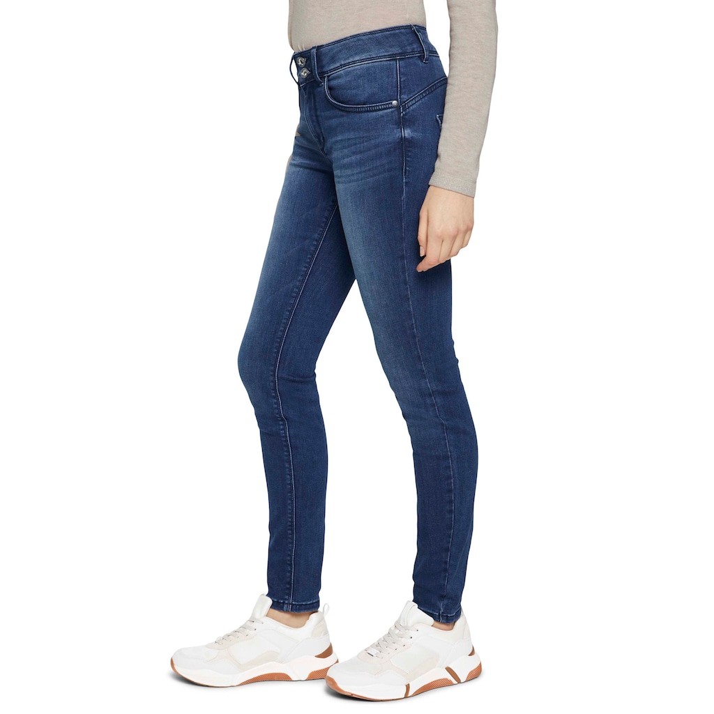 TOM TAILOR Skinny-fit-Jeans »Alexa Skinny«, mit Doppelknopf-Verschluss