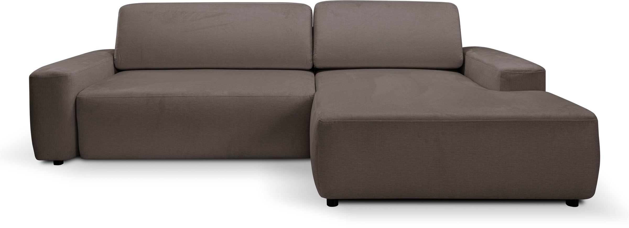 WERK2 Ecksofa "Bully L-Form", Curvy Trend Ecksofa mit Schlaffunktion in wei günstig online kaufen