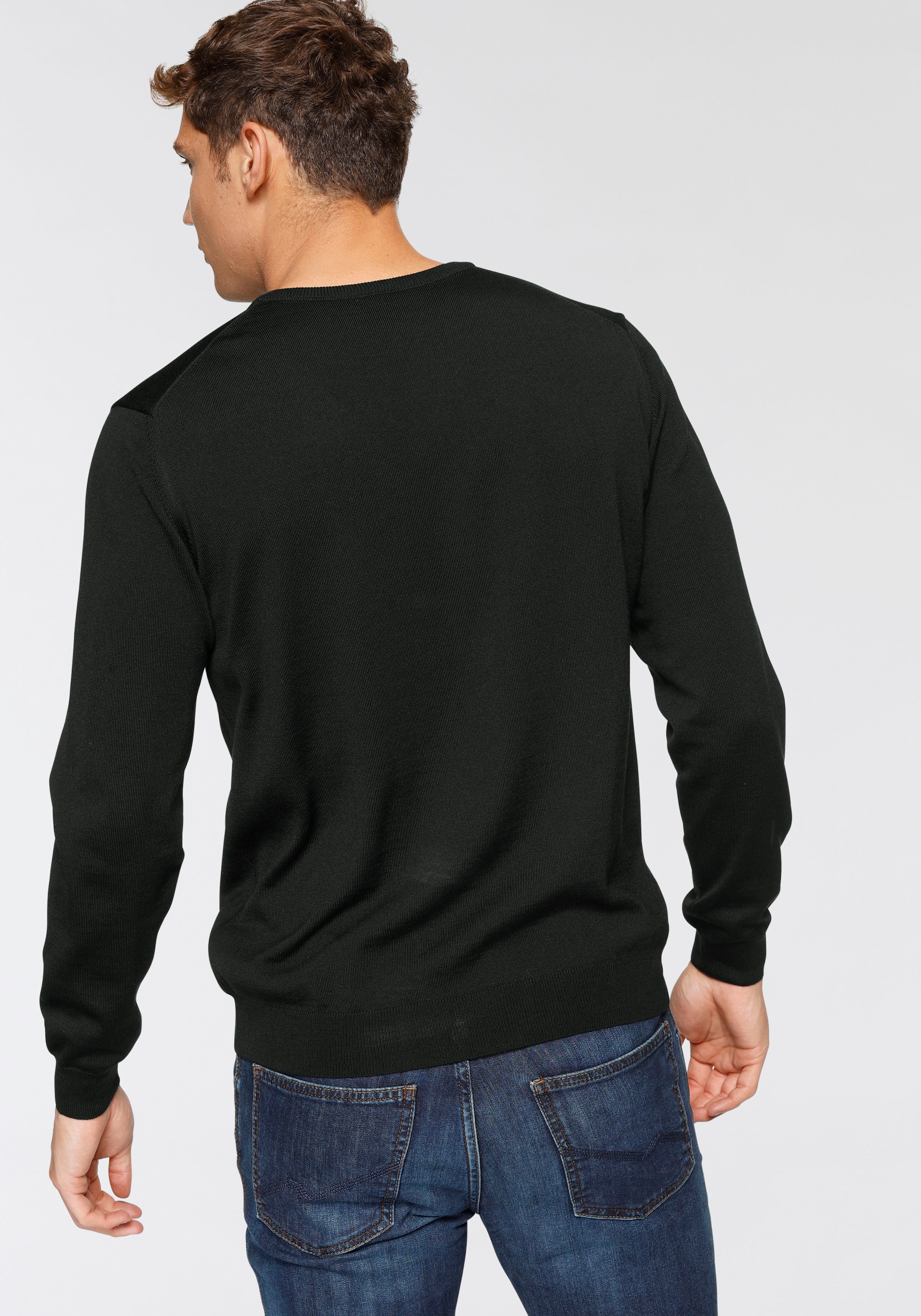 OLYMP V-Ausschnitt-Pullover »Luxor«, Strickpullover klassischer für | ▷ BAUR