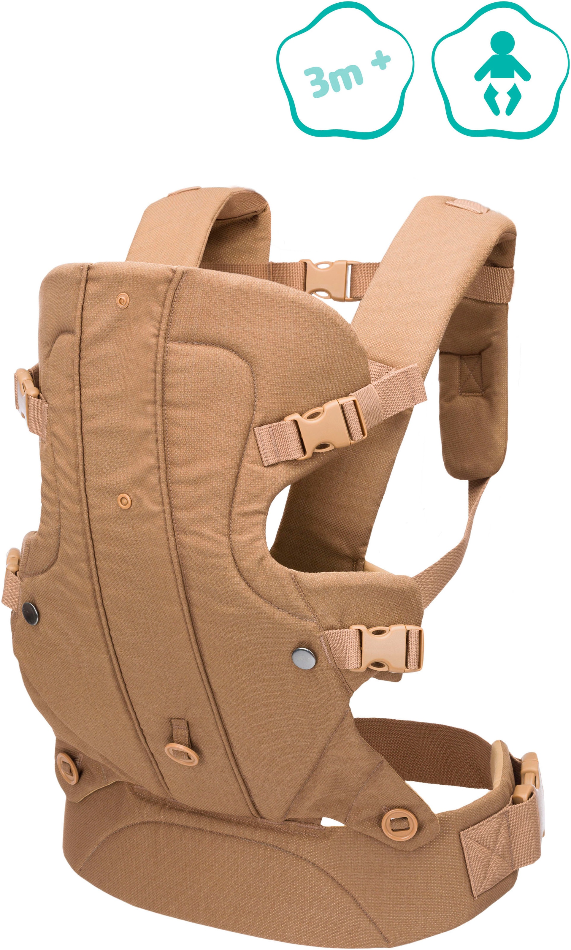 Fillikid Bauchtrage »WALK beige«, bis 15 kg