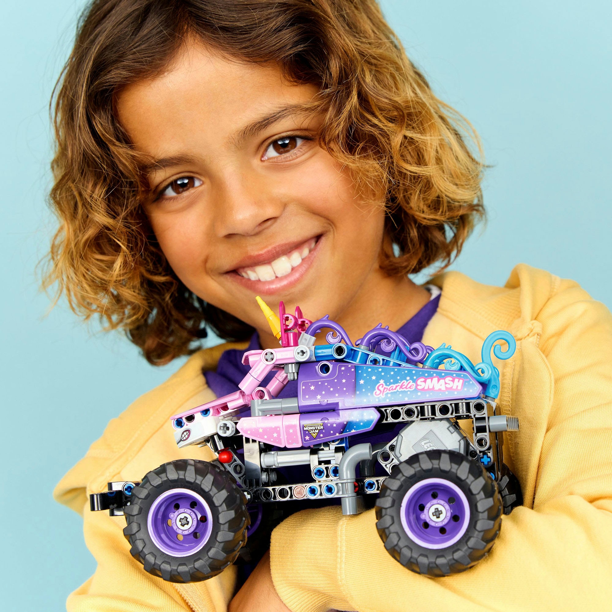 LEGO® Konstruktionsspielsteine »Monster Jam Sparkle Smash mit Rückziehmotor (42220), LEGO Technic«