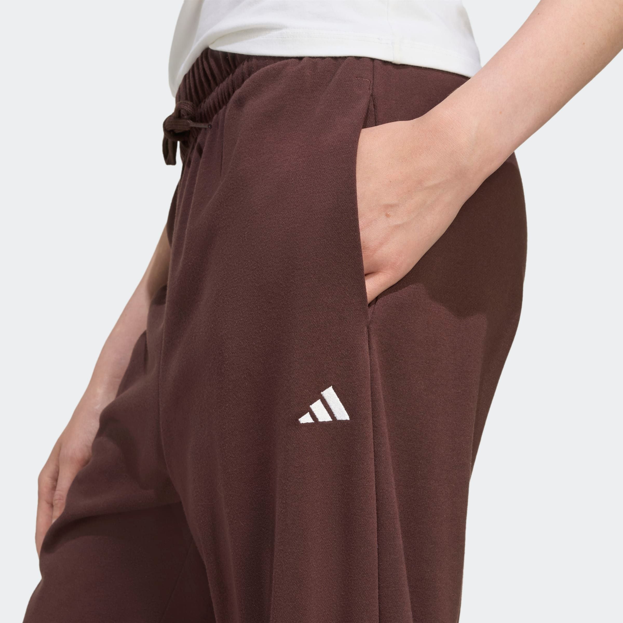adidas Sportswear Sporthose »W SL FT CF PT«, (1 tlg.), Locker geschnitten, hoher Bund, aus weichem French Terry Material
