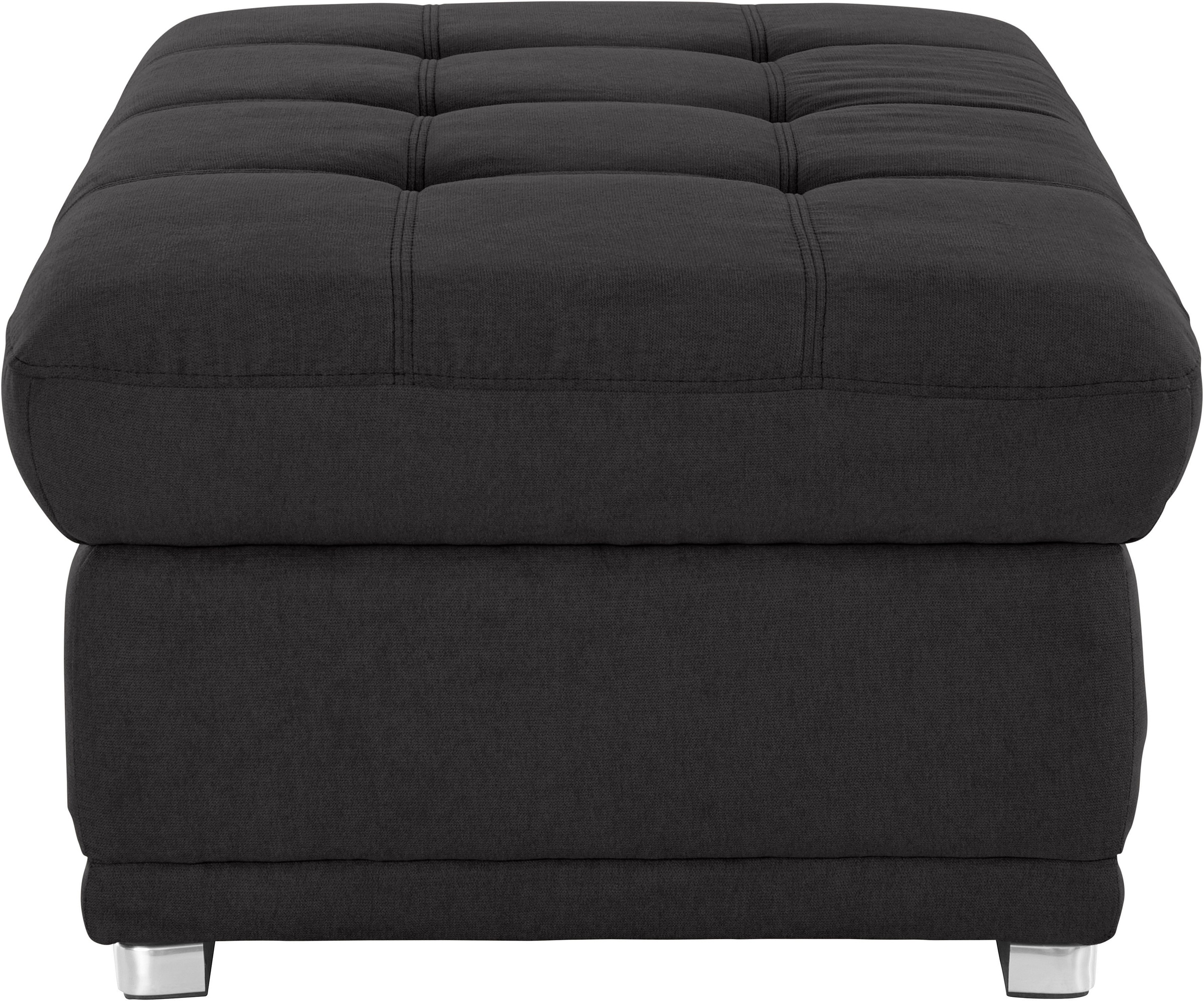 Hocker COTTA "Holiday", schwarz, B:112cm H:46cm T:72cm, 100% Polyester, Hocker, Hocker 3