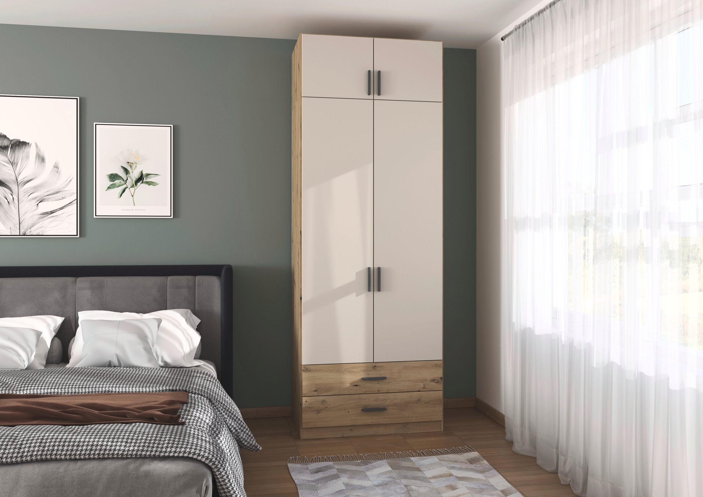 Thumbnail - rauch Kleiderschrank "Schrank Garderobe Wäscheschrank GAMMA in 4 Breiten 91-226 cm" 3 verschiedene Ausstattungen BASIC/C...