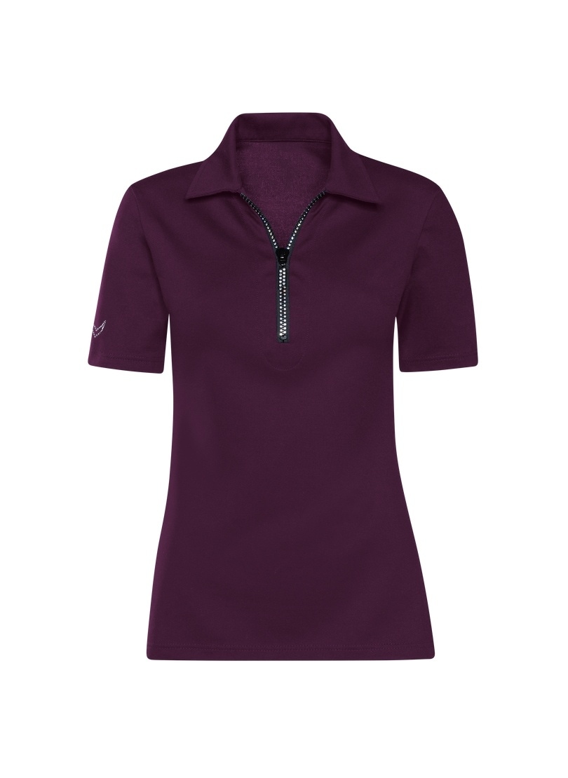 Trigema Poloshirt »TRIGEMA Slim Fit Poloshirt mit Kristallsteinen« 1
